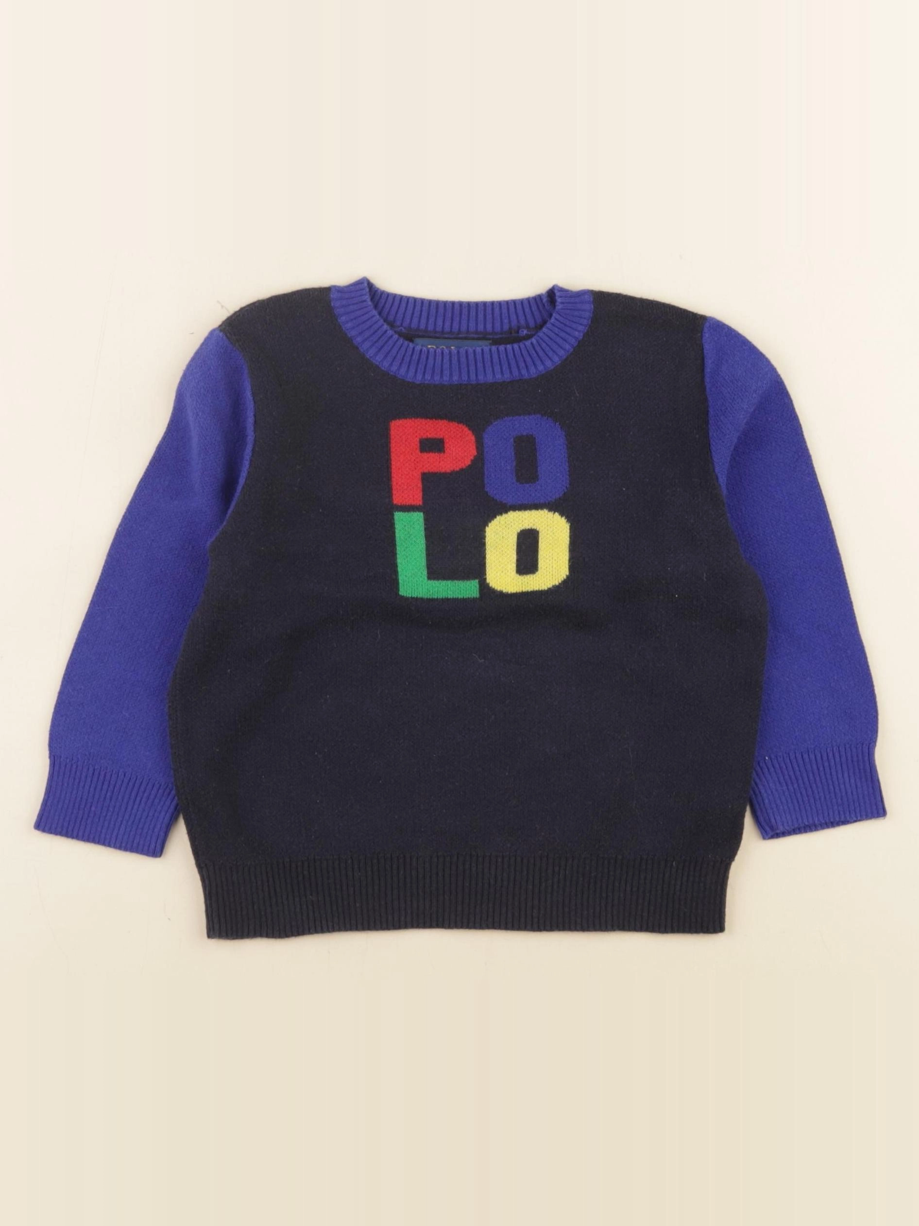 Ralph Lauren - pull bleu - 2 ans
