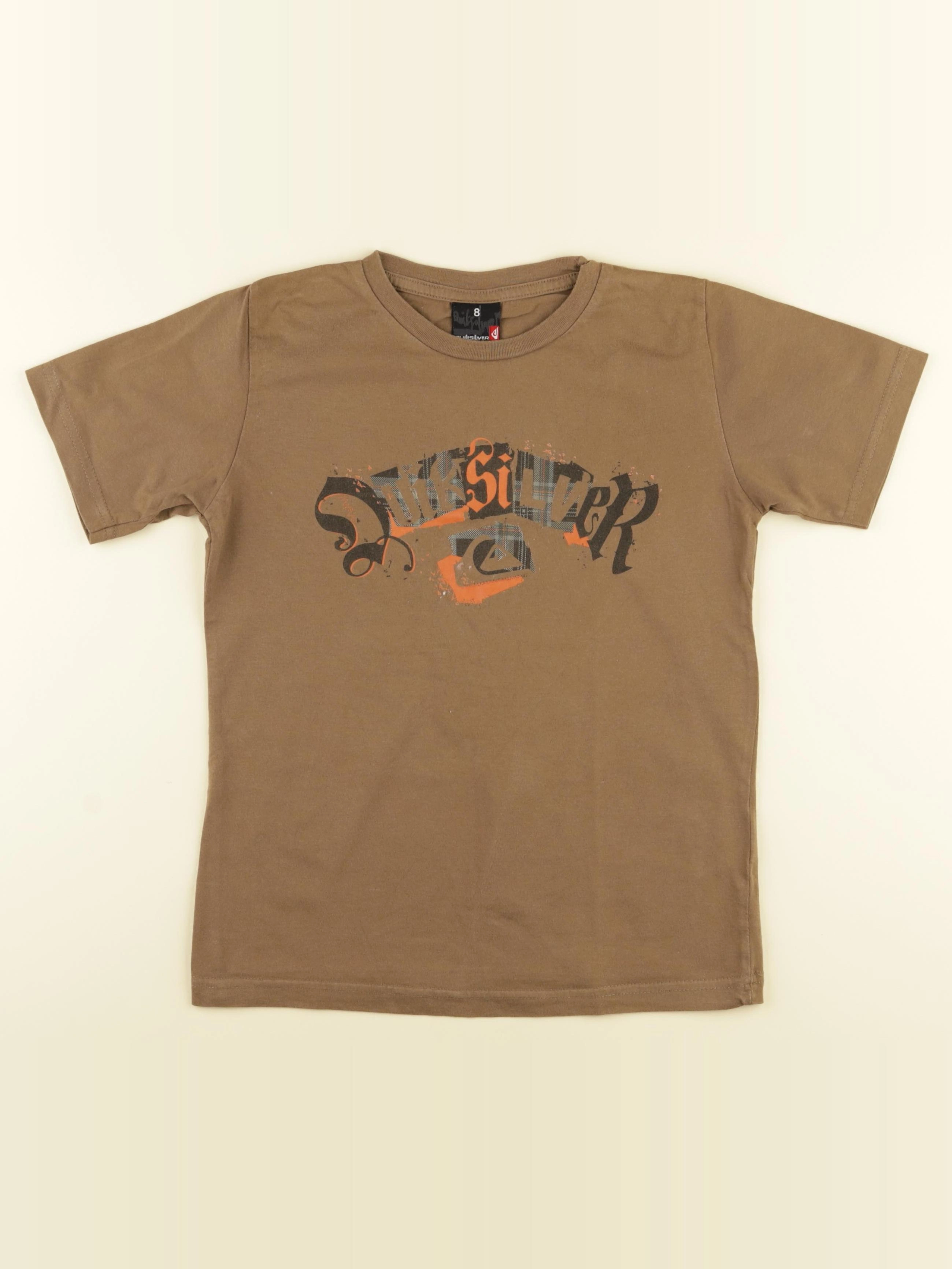 Quiksilver - tee-shirt marron - 8 ans