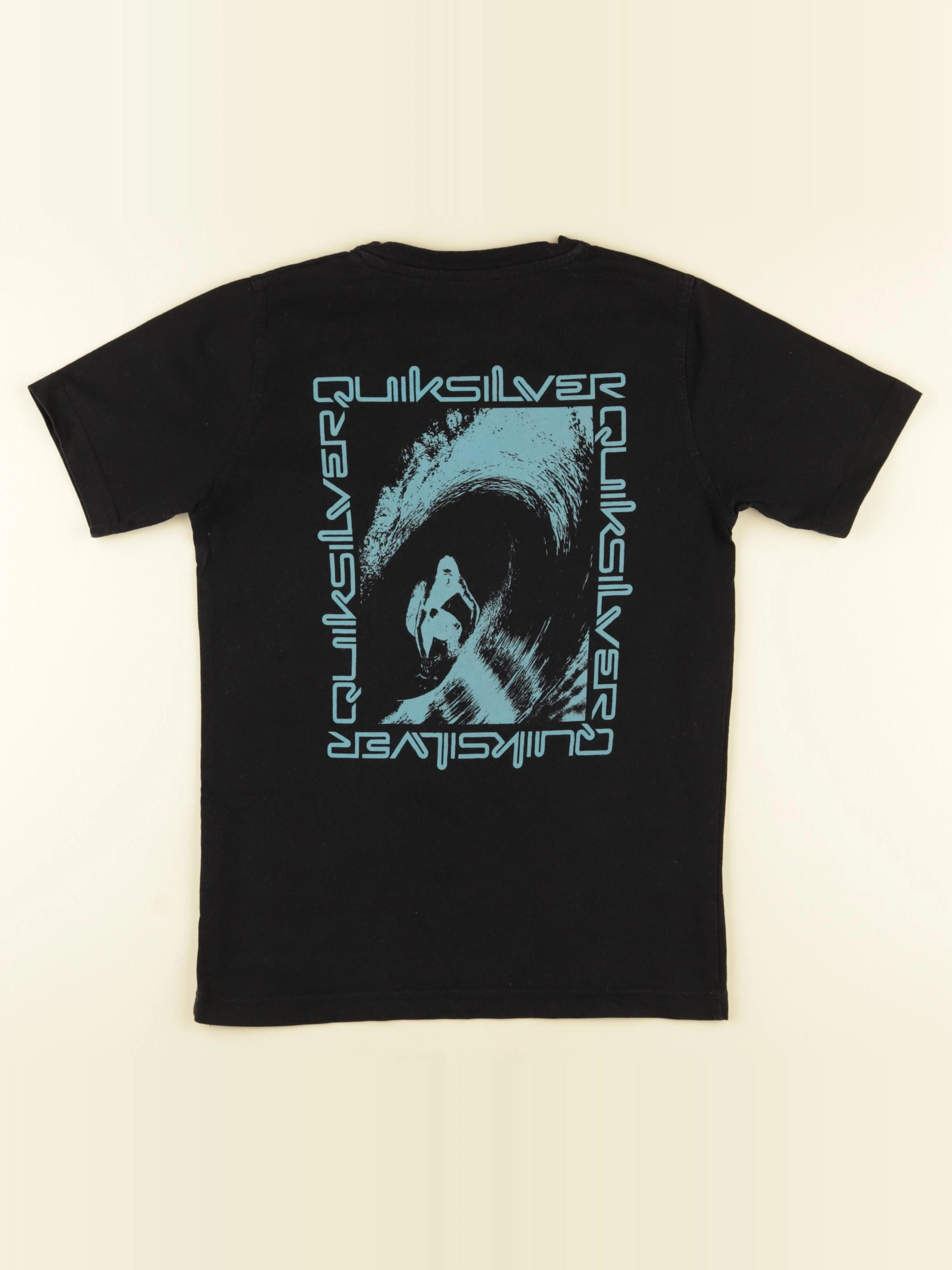 Quiksilver - tee-shirt imprimé au dos noir - 10 ans