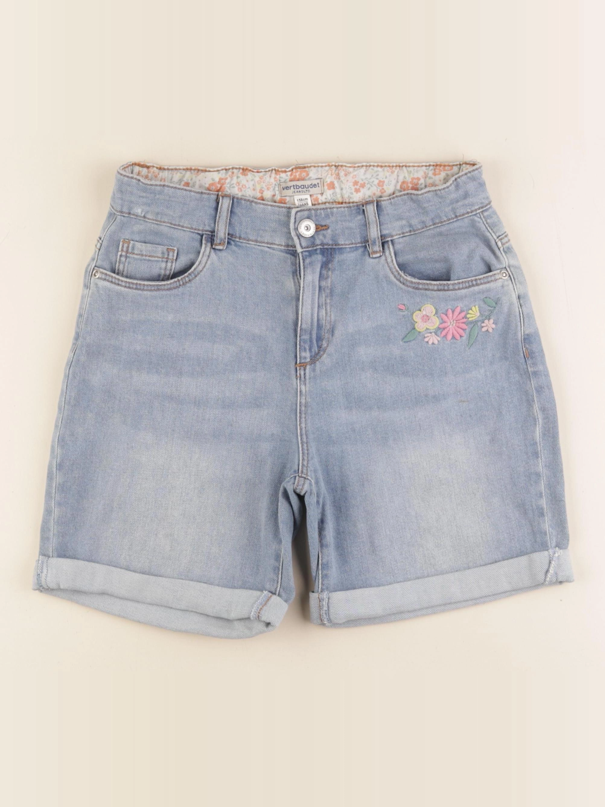Vertbaudet - short bleu - 14 ans