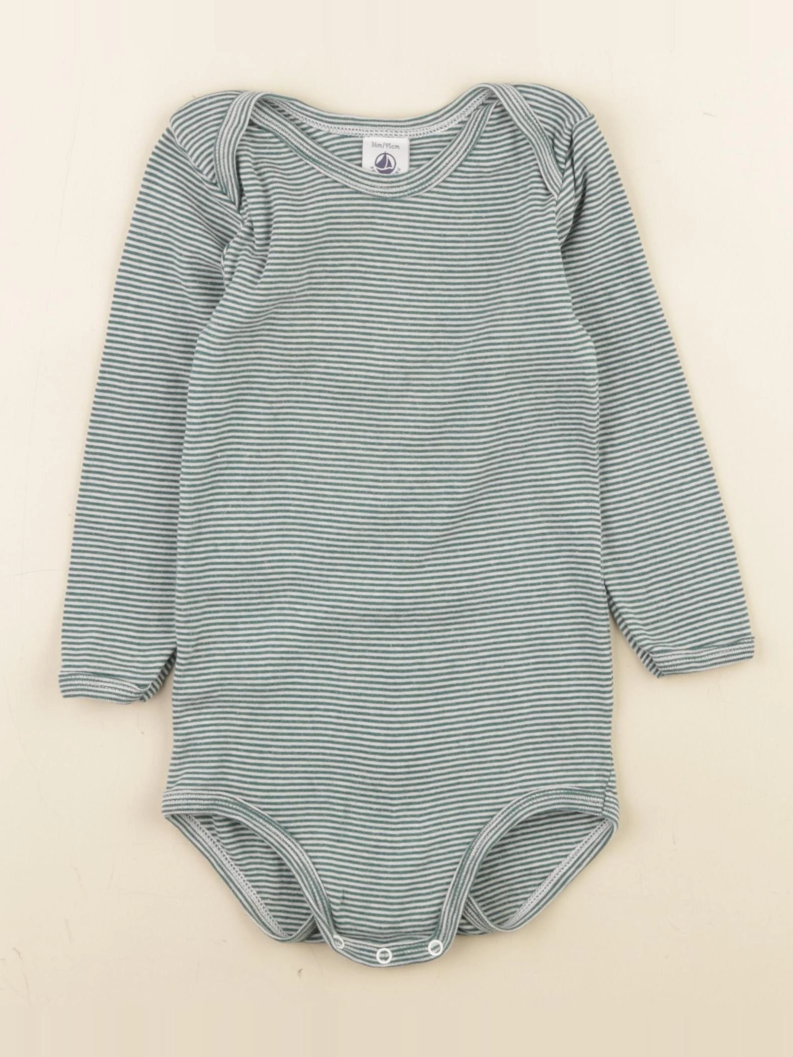 Petit Bateau - body vert - 36 mois