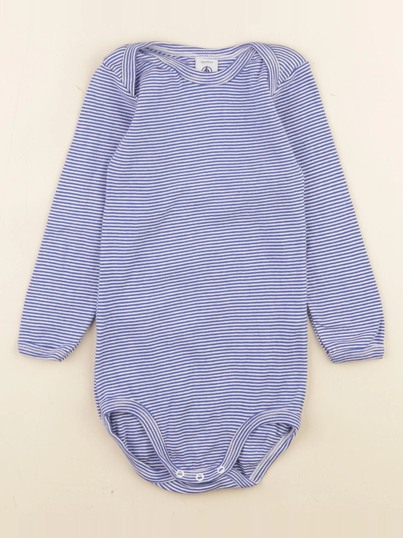 Petit Bateau - body bleu - 36 mois
