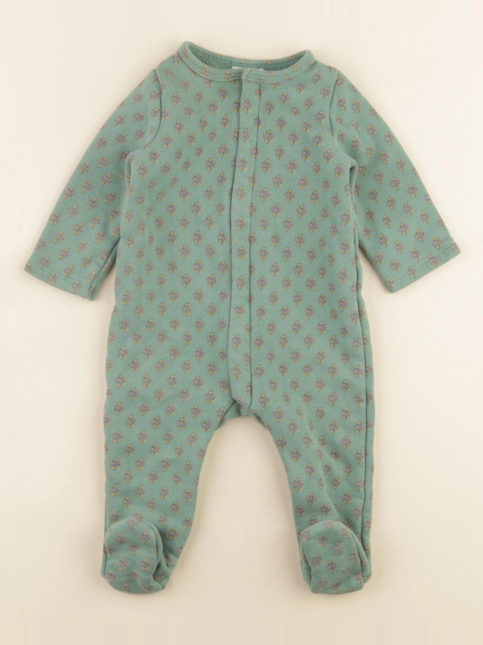 Tape à l'oeil - pyjama coton vert - 6 mois