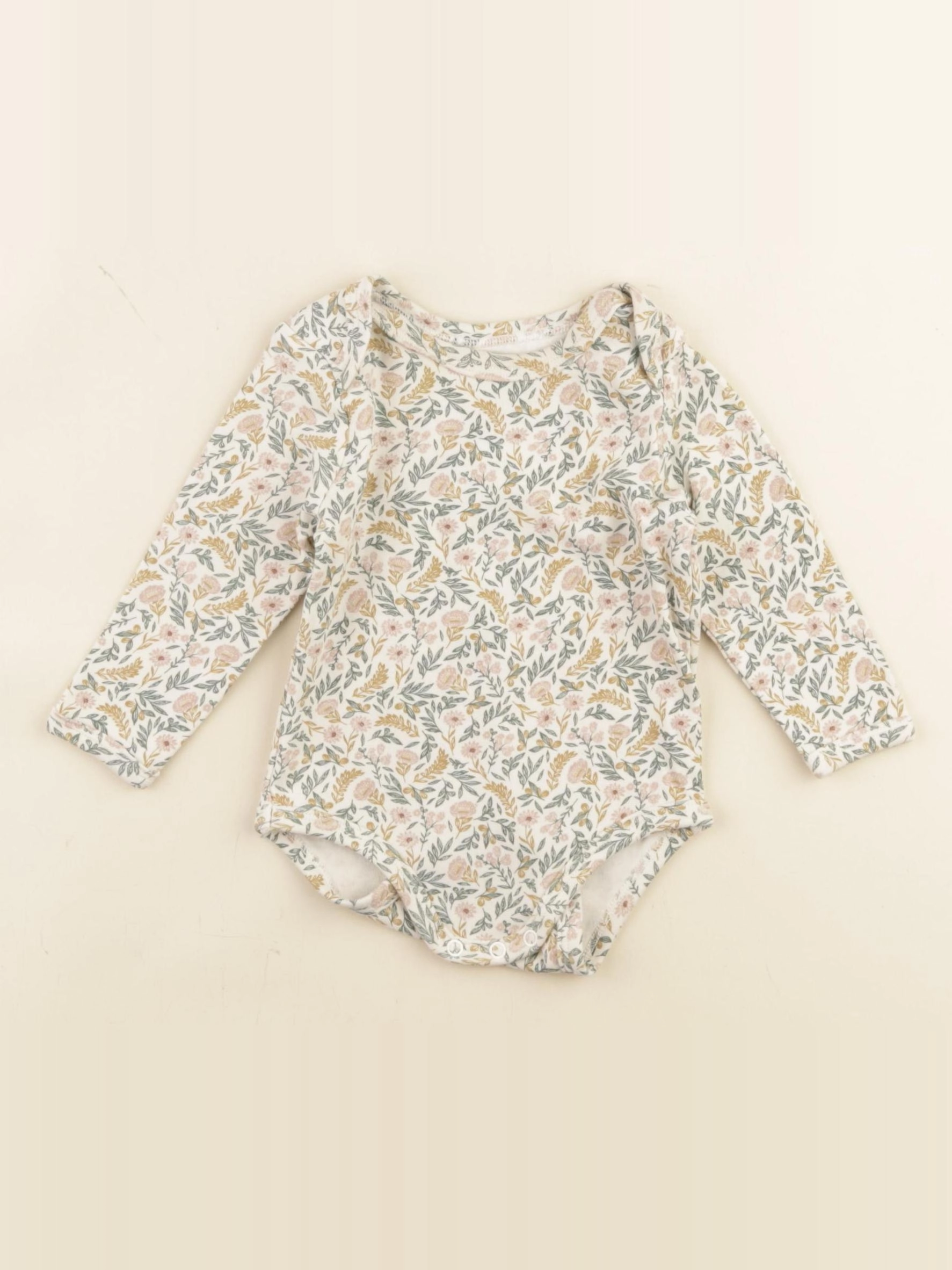 Vertbaudet - body multicolore, beige - 9 mois