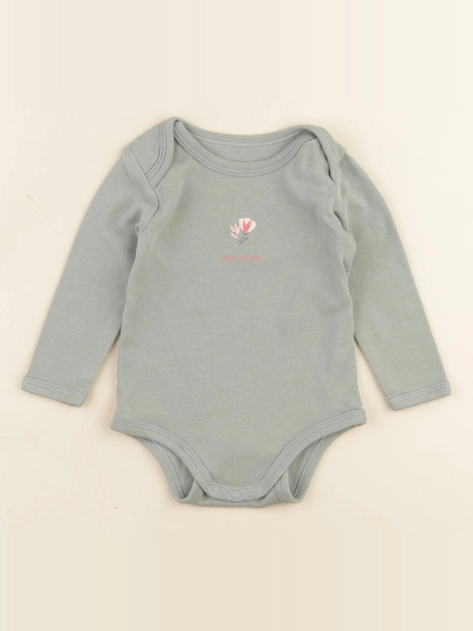 Vertbaudet - body vert - 9 mois