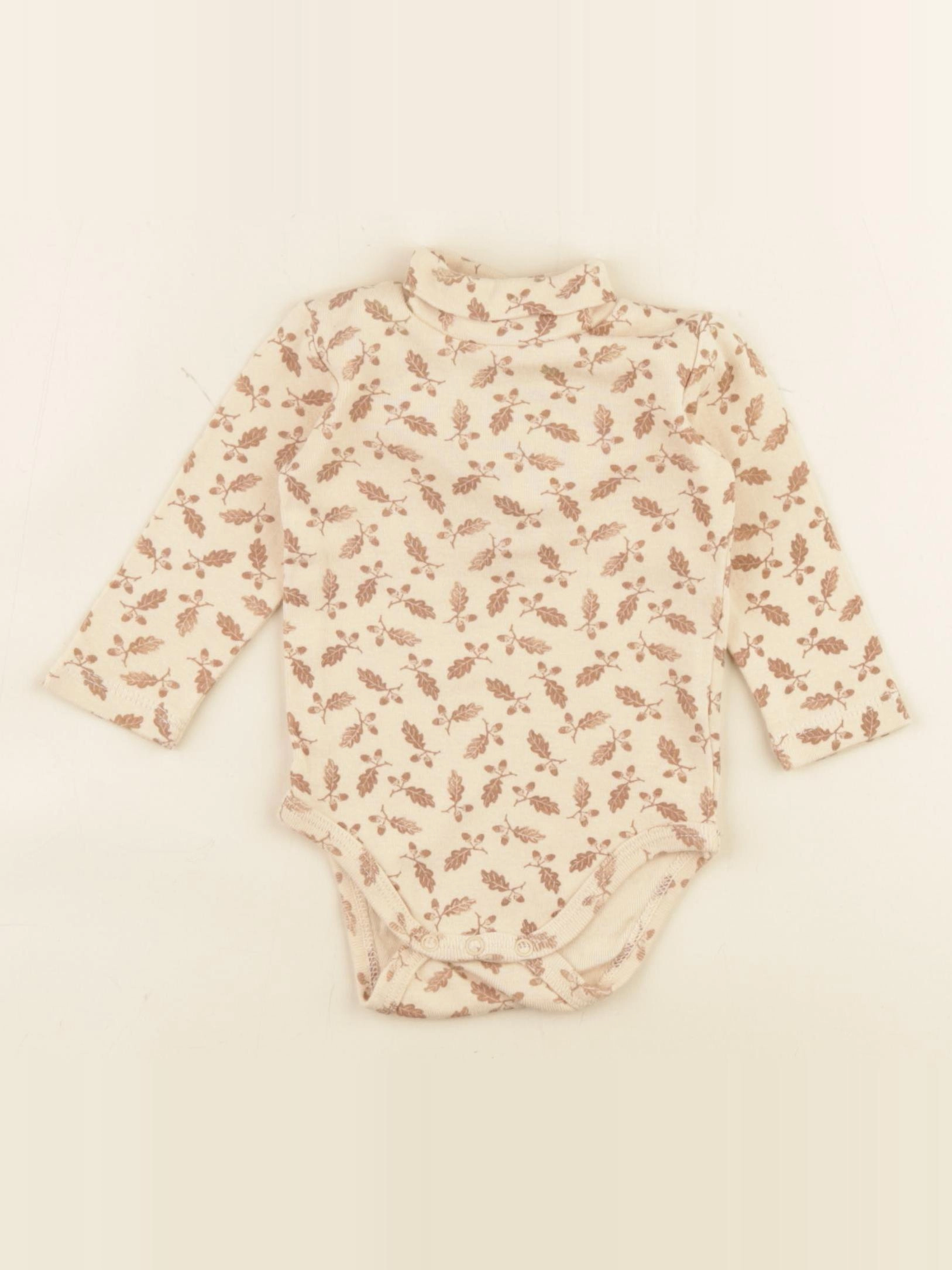 Boutchou - body à col beige - 3 mois