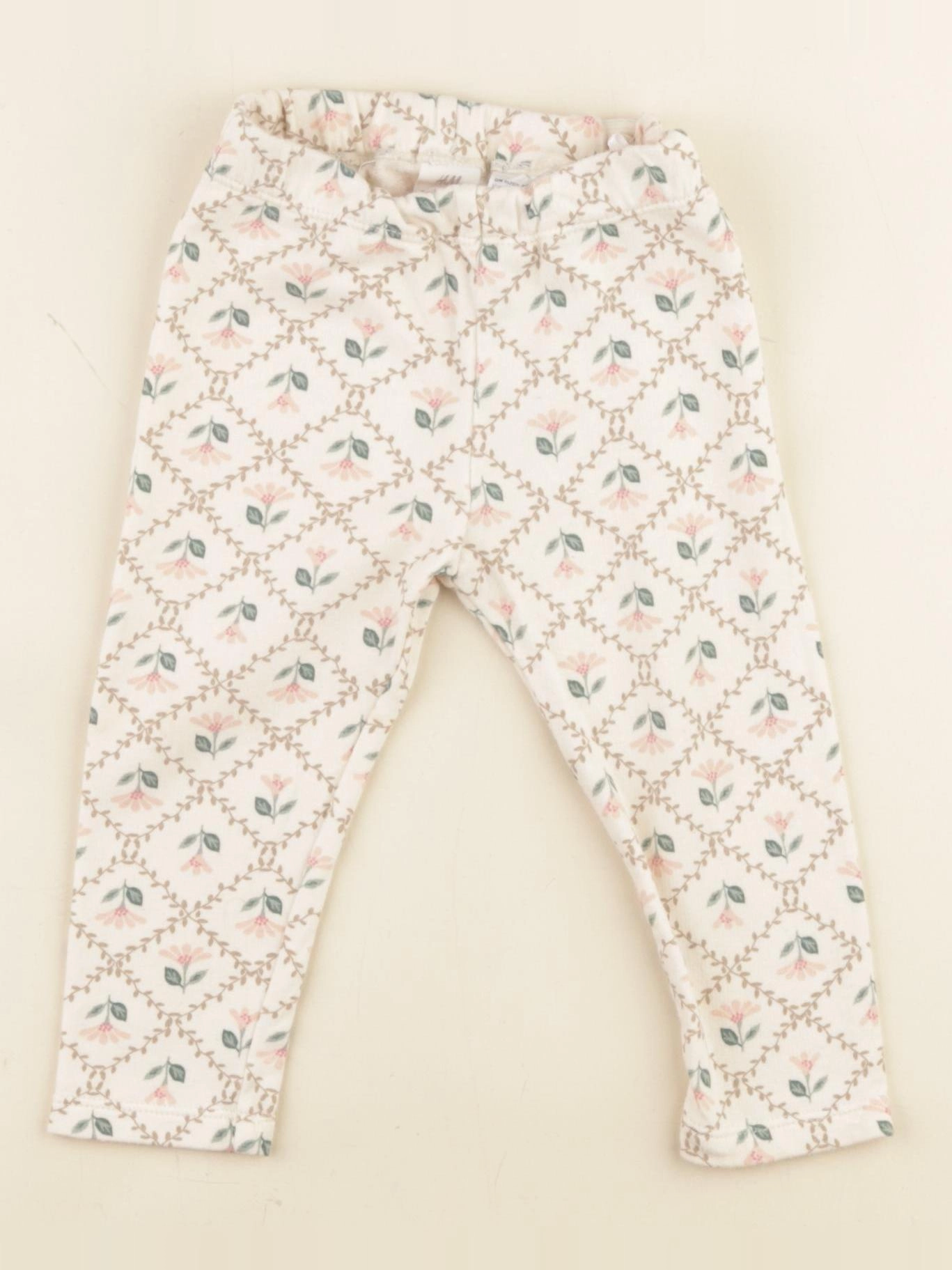 H&M - legging beige - 9/12 mois