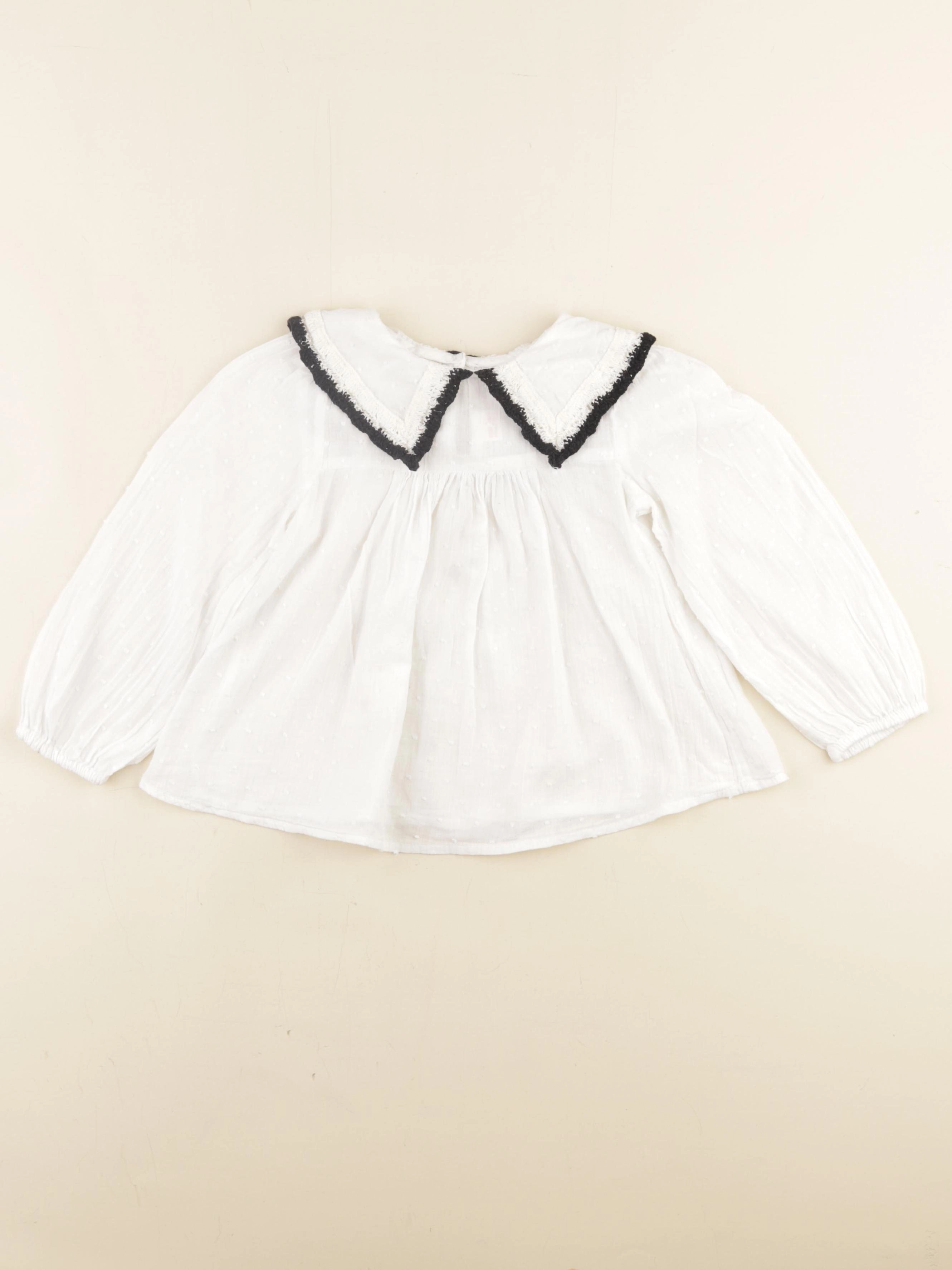Zara - blouse blanc - 2/3 ans