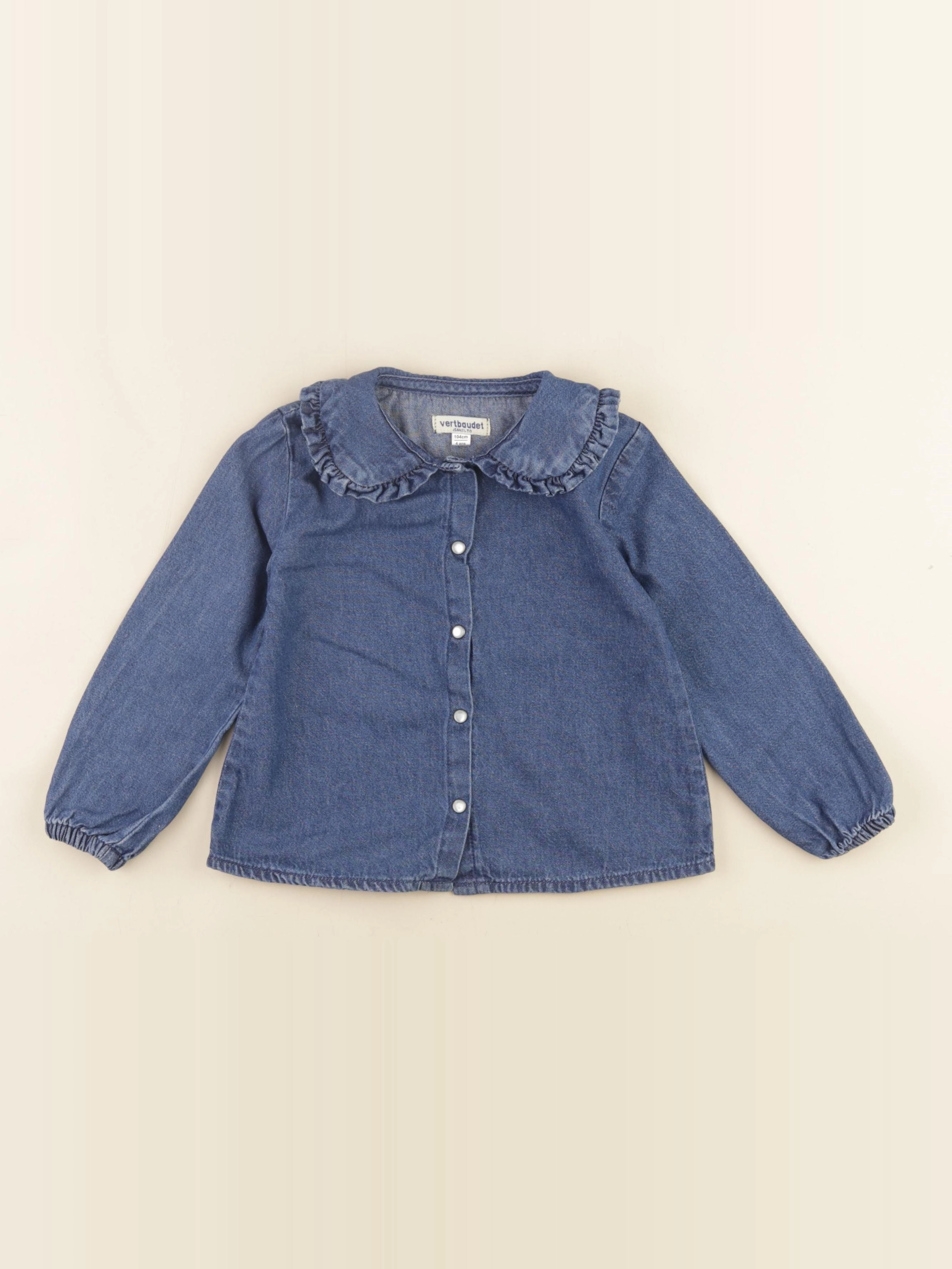 Vertbaudet - blouse bleu - 4 ans