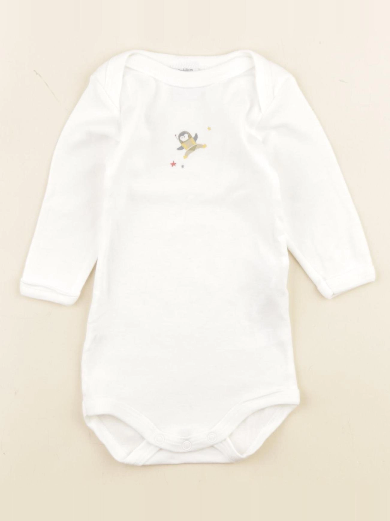 Petit Bateau - body blanc - 3 mois