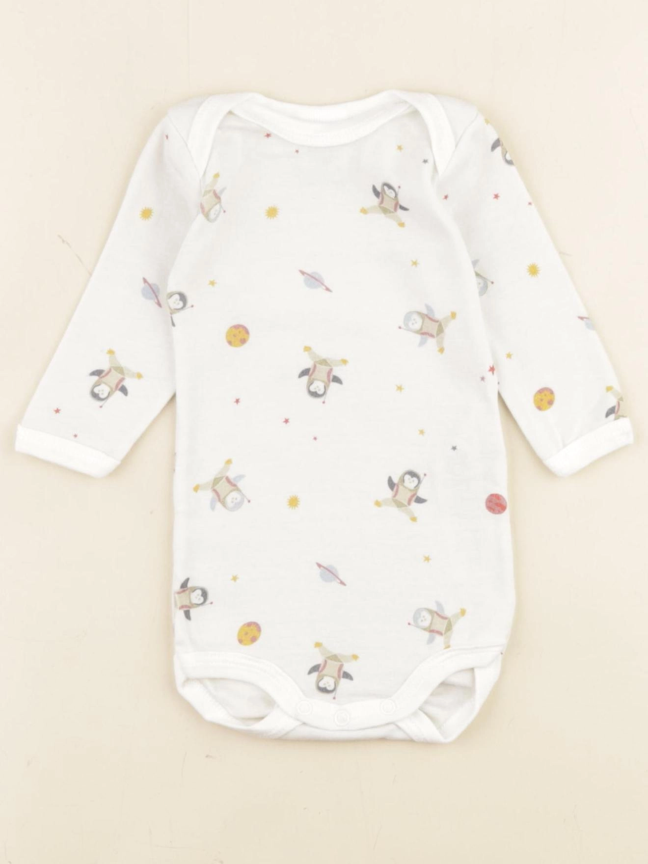 Petit Bateau - body blanc - 3 mois