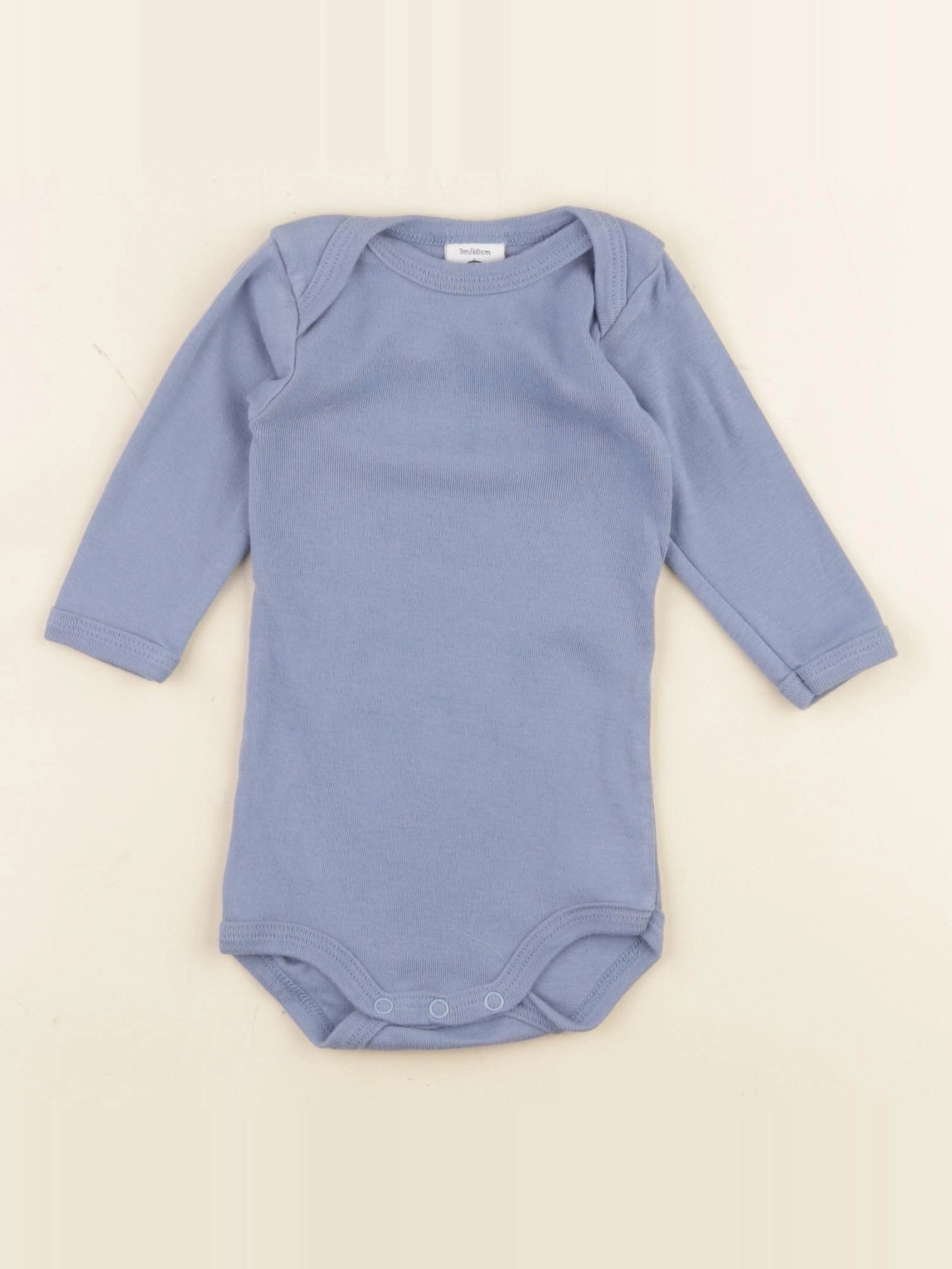 Petit Bateau - body bleu - 3 mois
