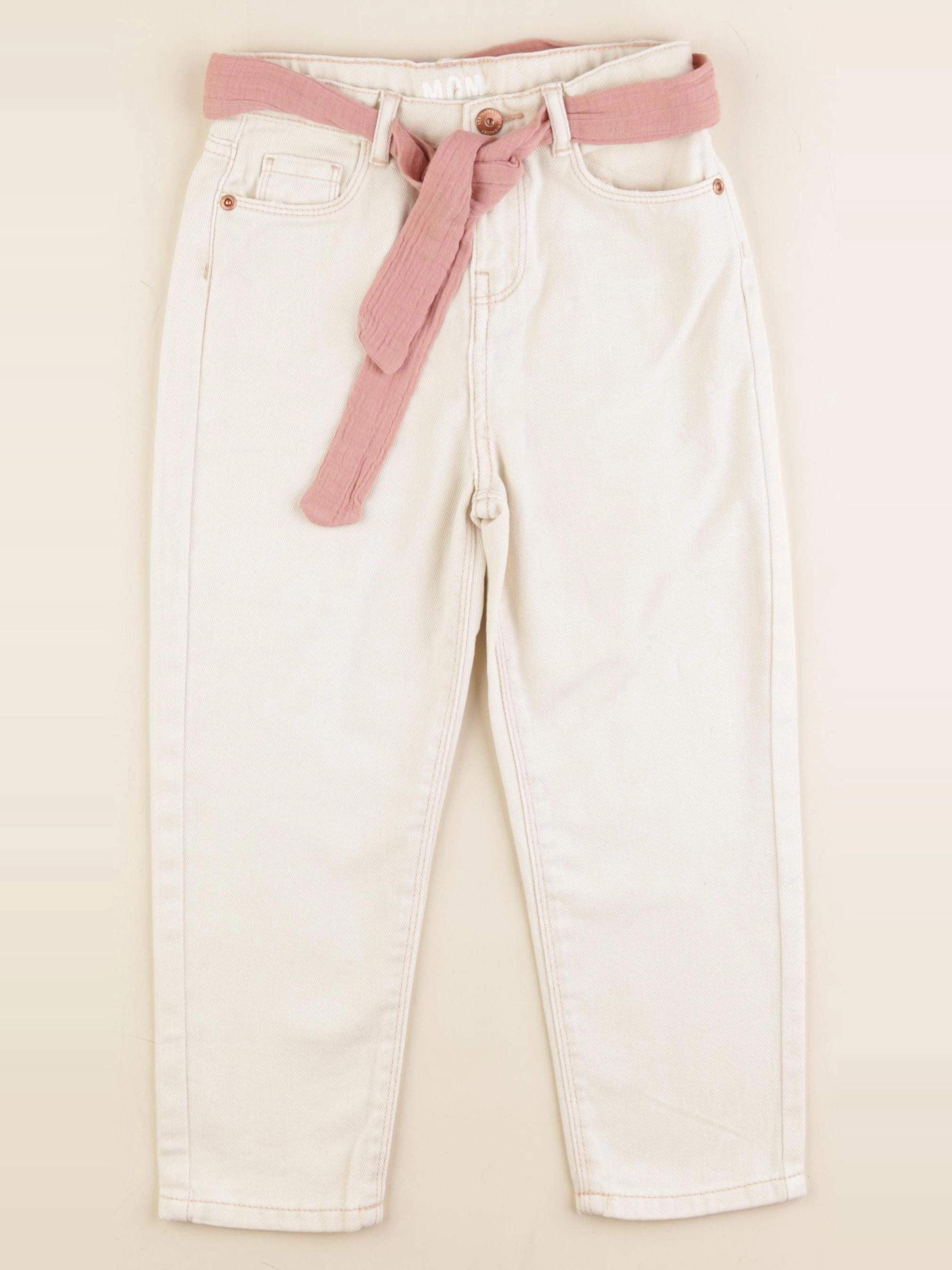 Vertbaudet - jean beige - 6 ans