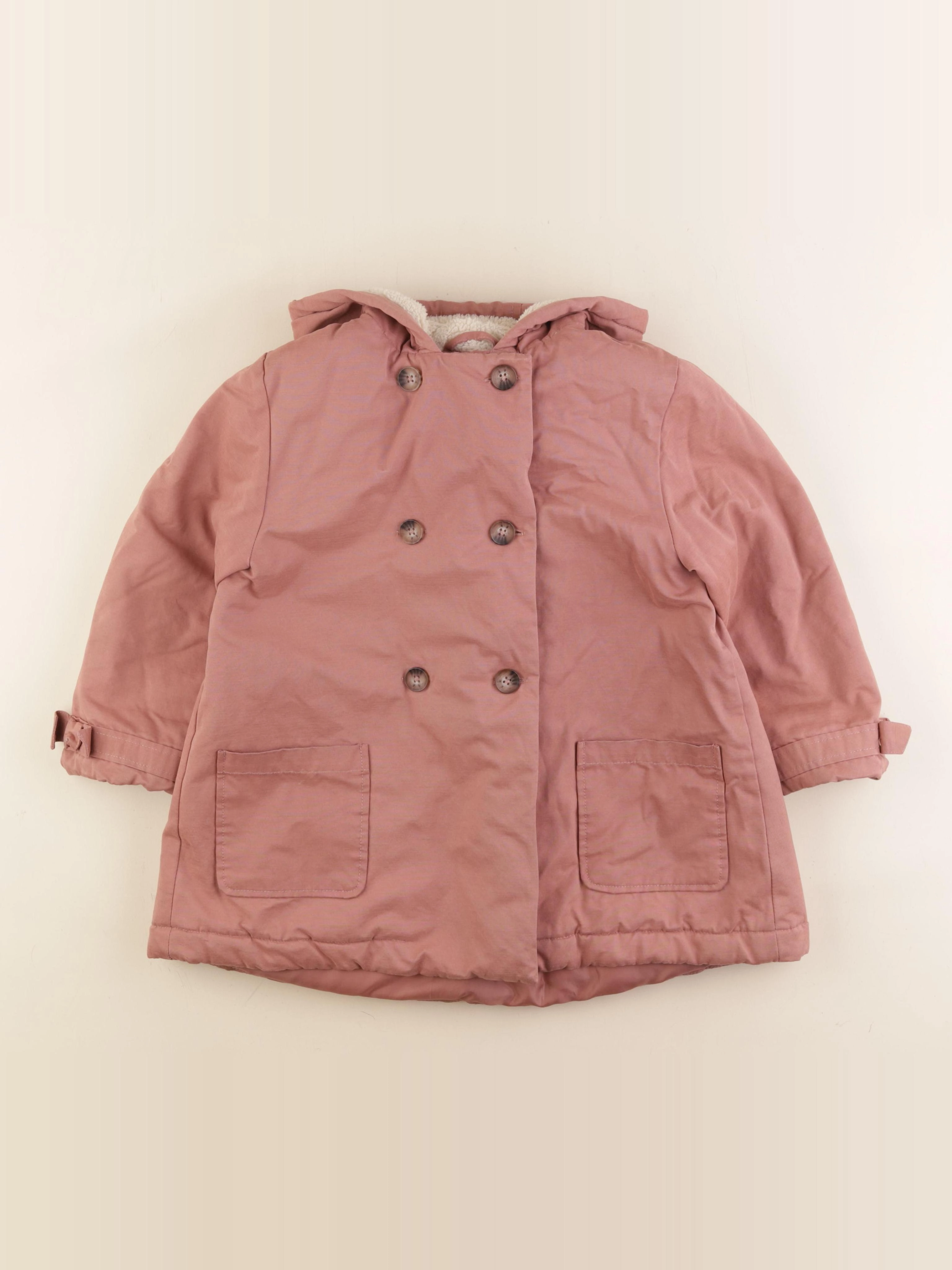 Vertbaudet - parka rose - 8 ans