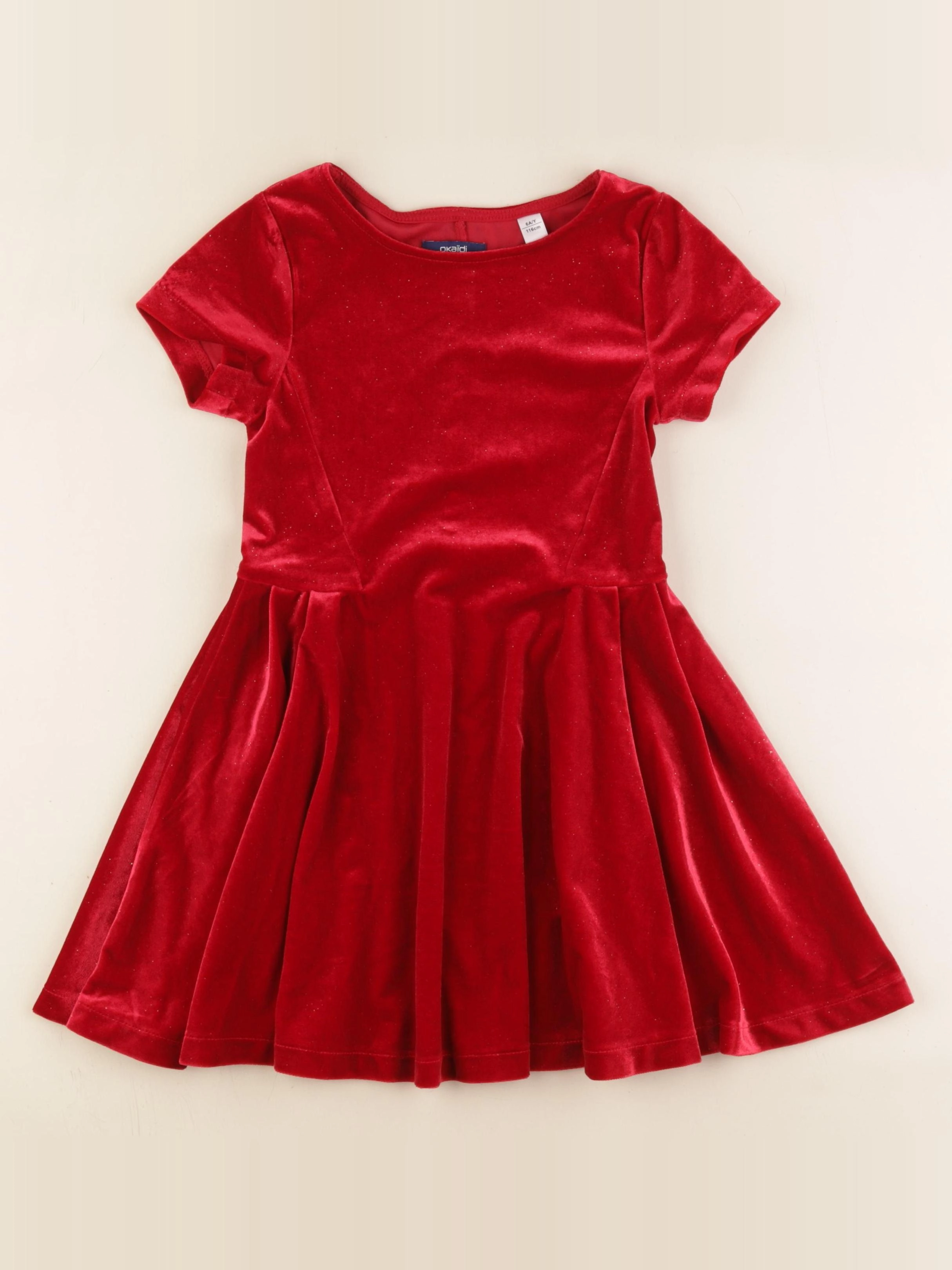 Okaidi - robe rouge - 6 ans
