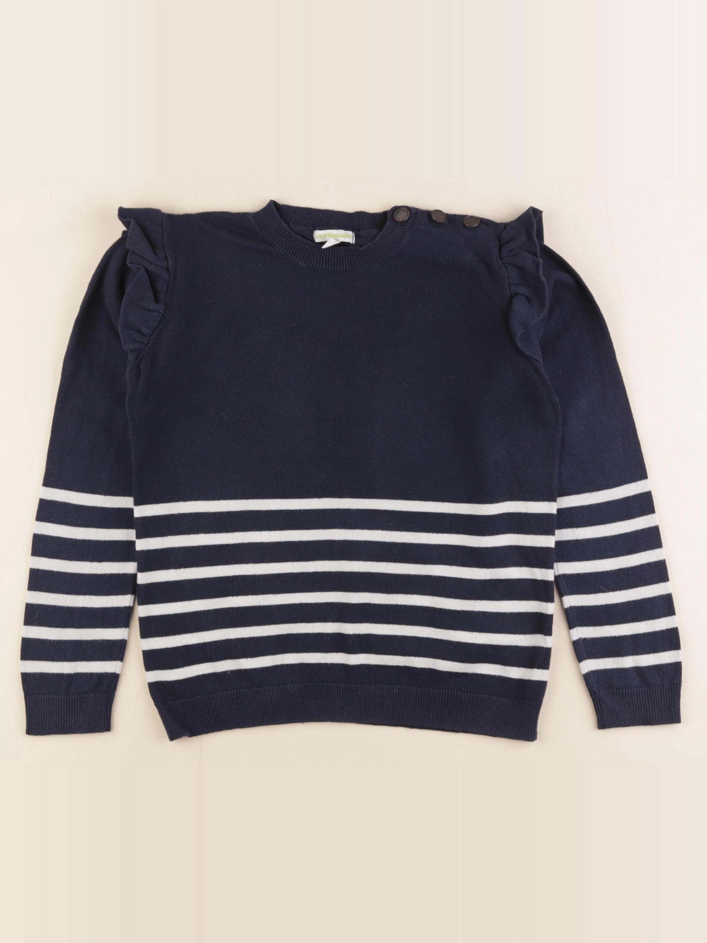 Vertbaudet - pull bleu - 8 ans