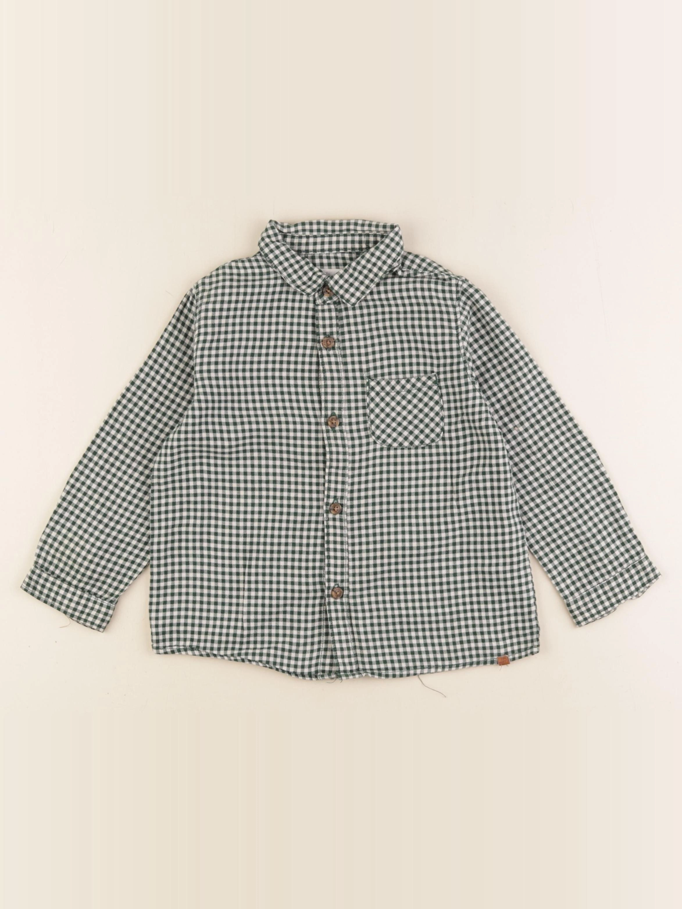 Zara - chemise vert - 18/24 mois