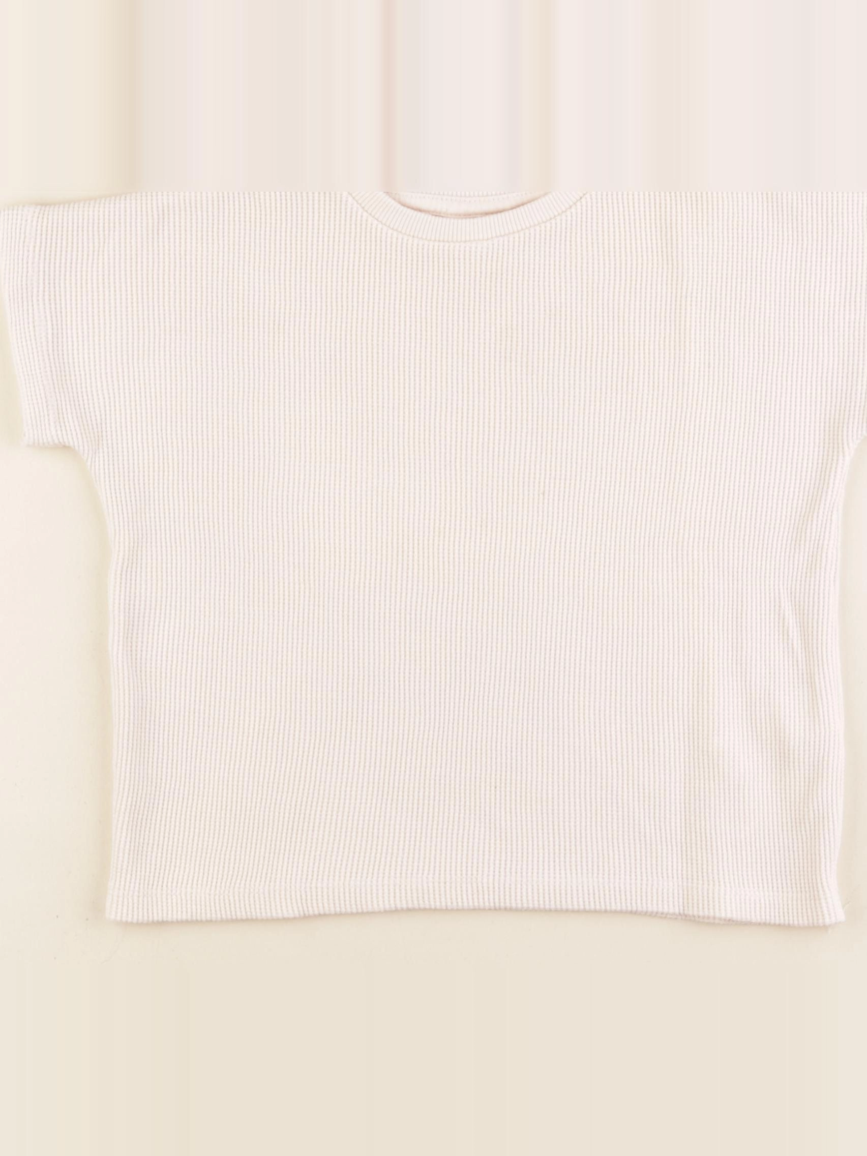 Zara - tee-shirt beige - 2/3 ans