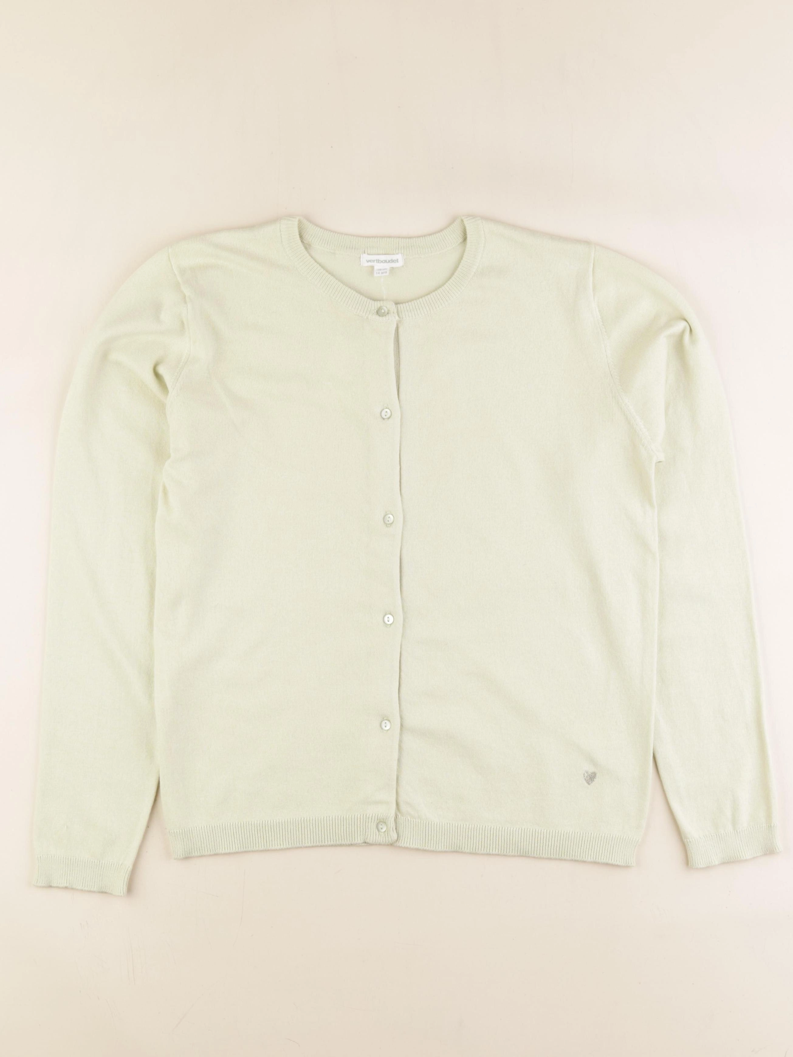 Vertbaudet - gilet jaune - 14 ans