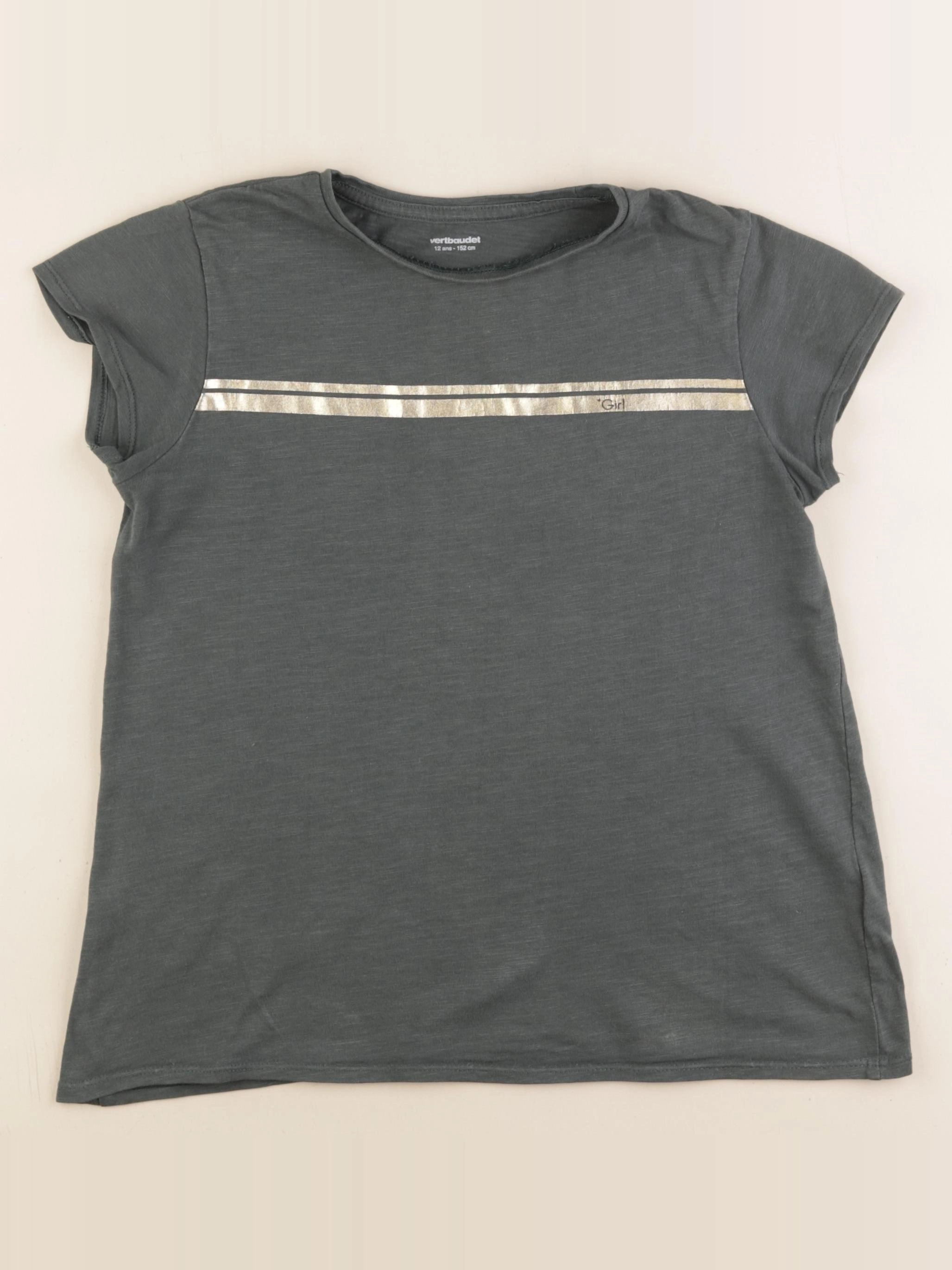 Vertbaudet - tee-shirt vert - 12 ans