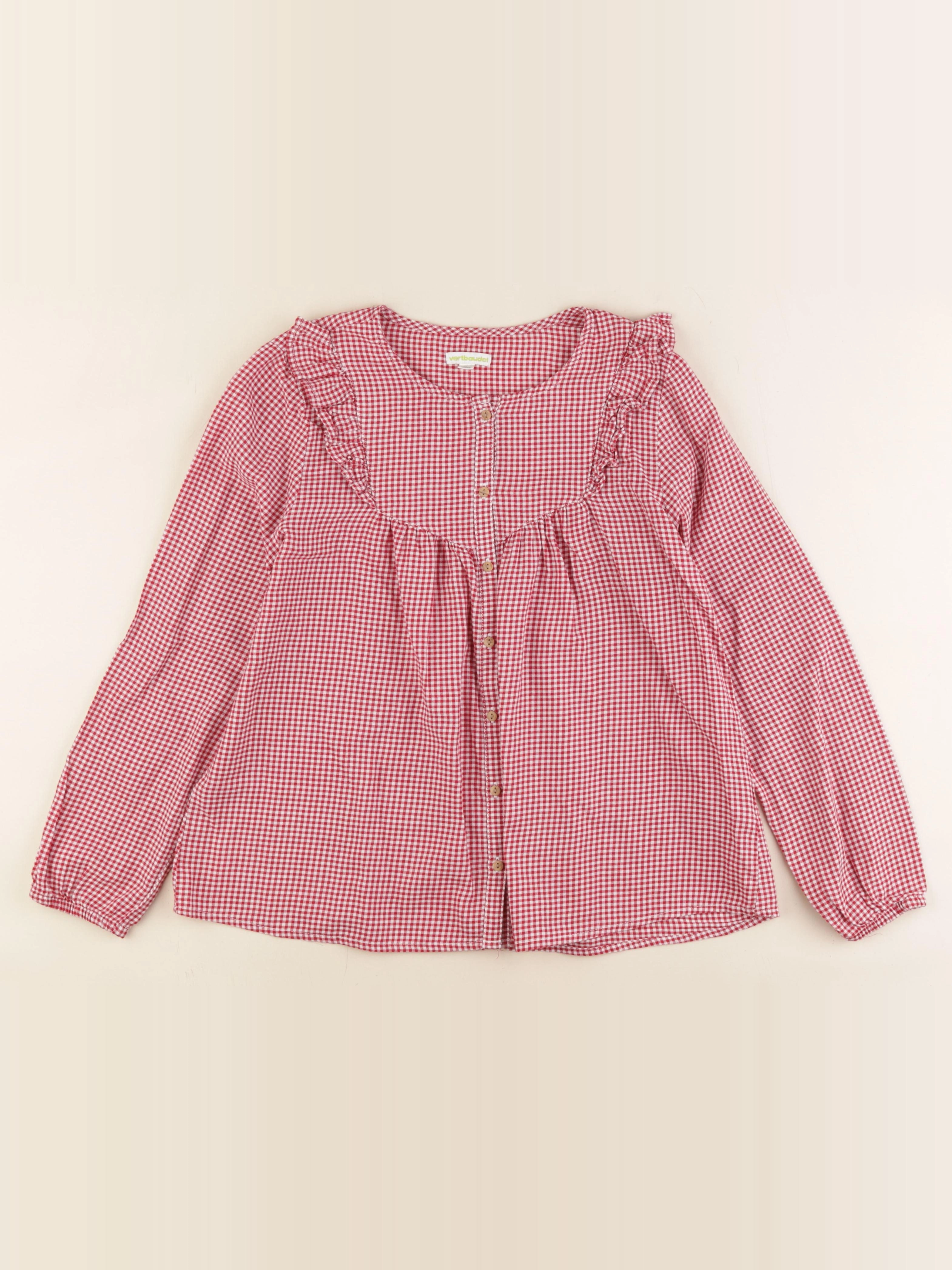 Vertbaudet - blouse rouge - 12 ans