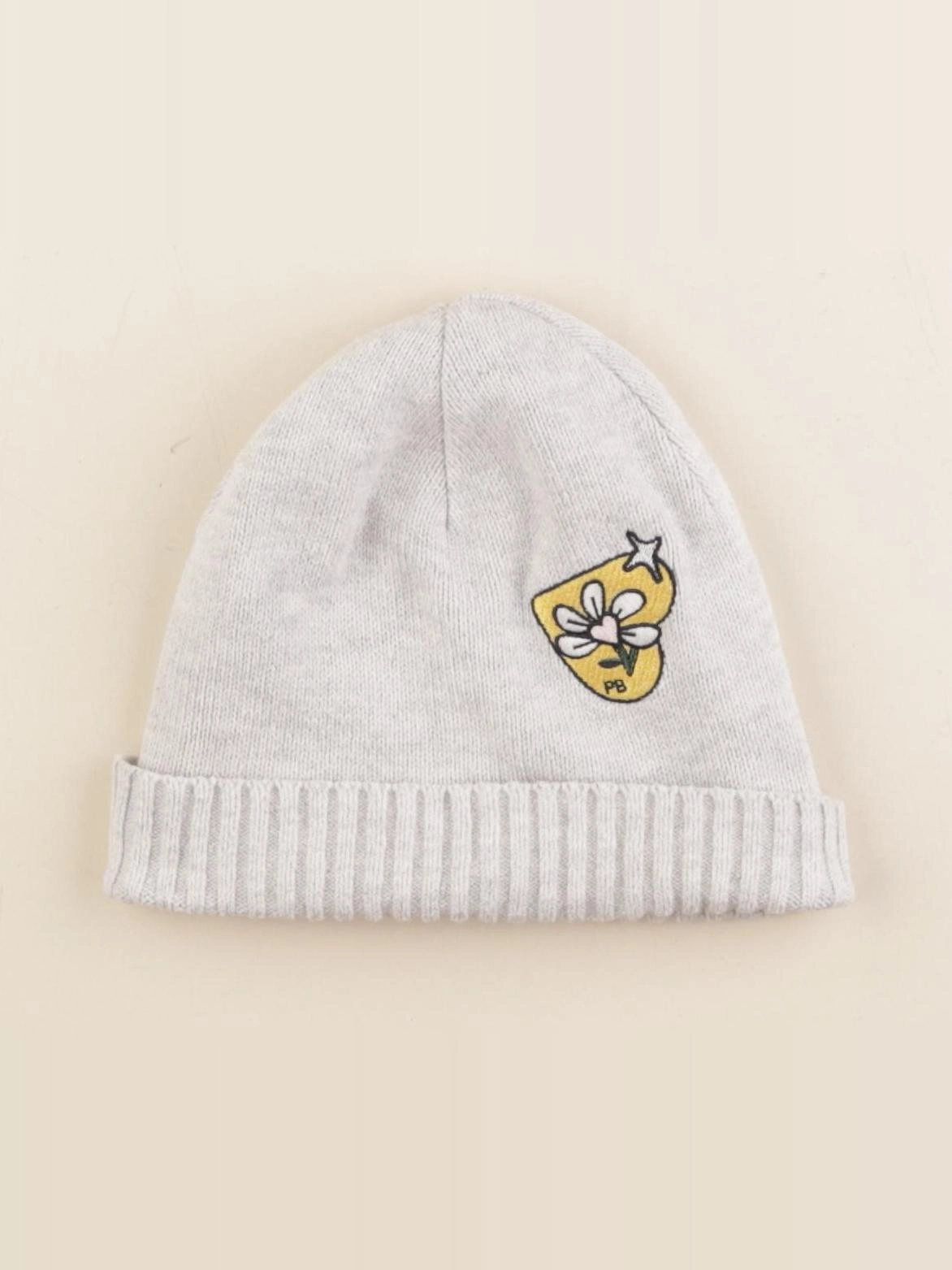Petit Bateau - bonnet gris - 10/12 ans