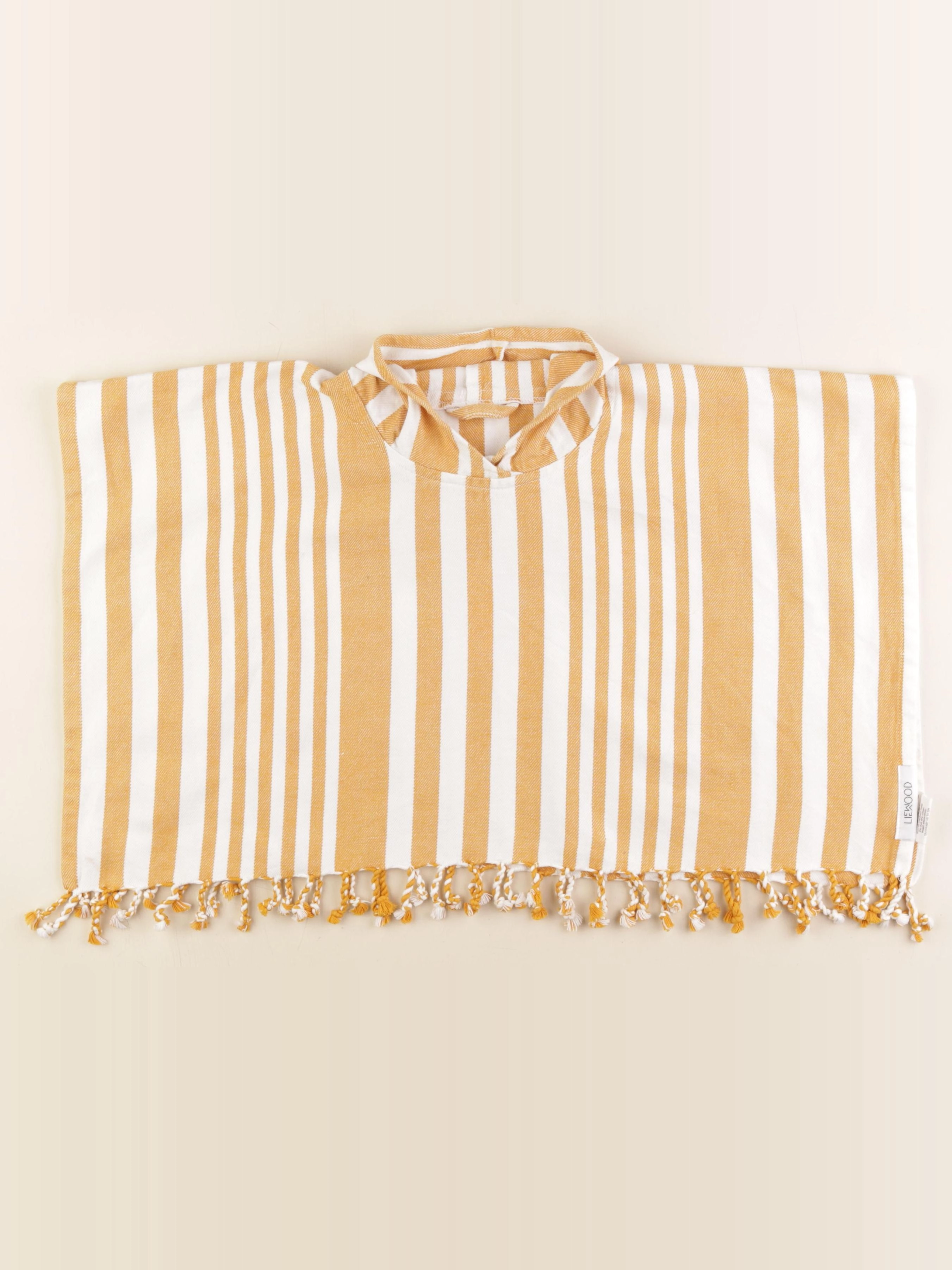 Liewood - cape de bain blanc, jaune - 2 ans à 1 an
