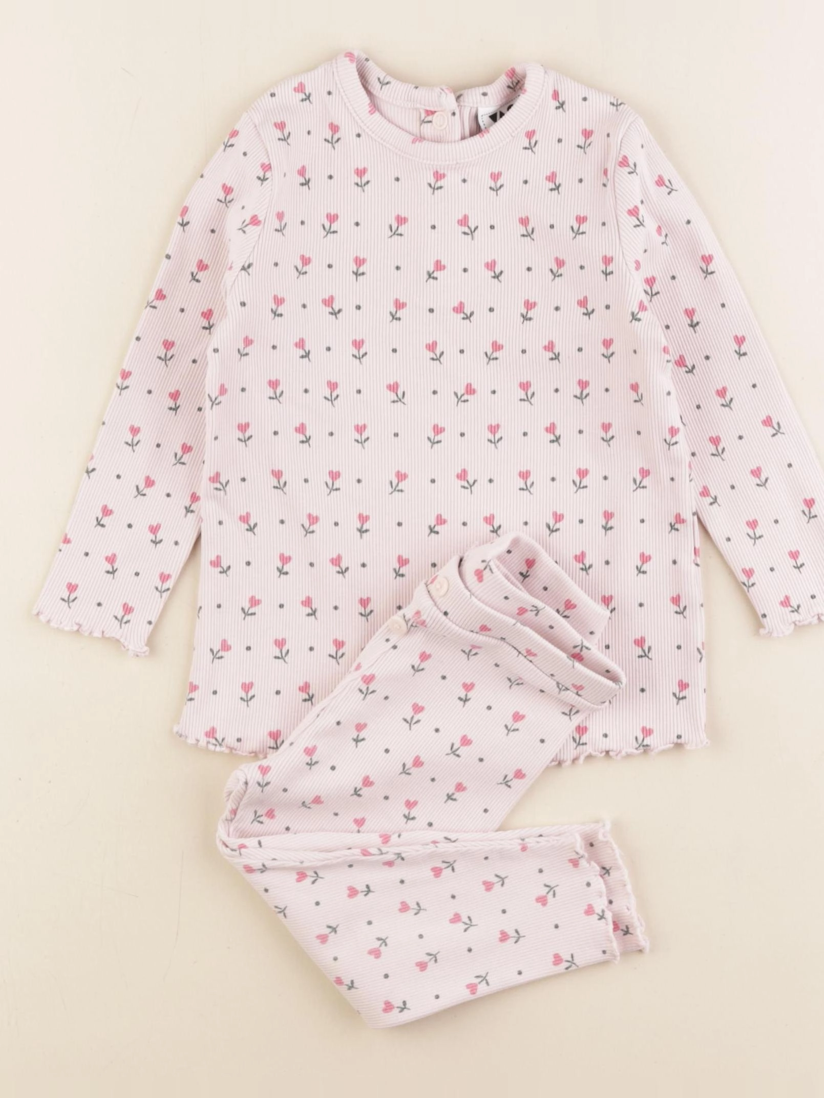 Tape à l'oeil - pyjama coton rose - 18 mois