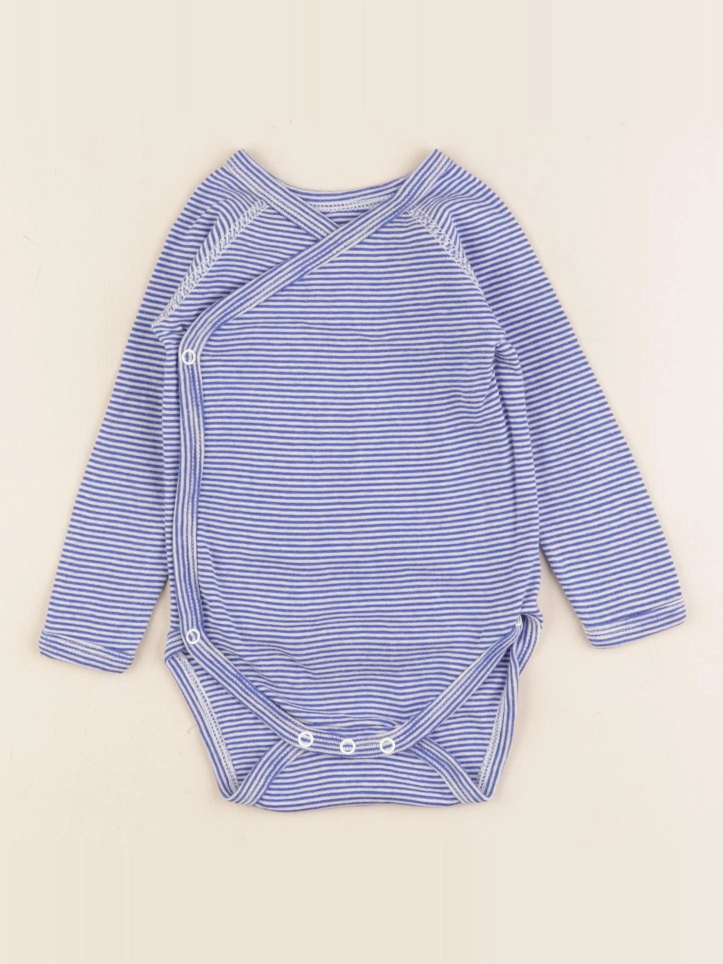 Petit Bateau - body bleu - 6 mois