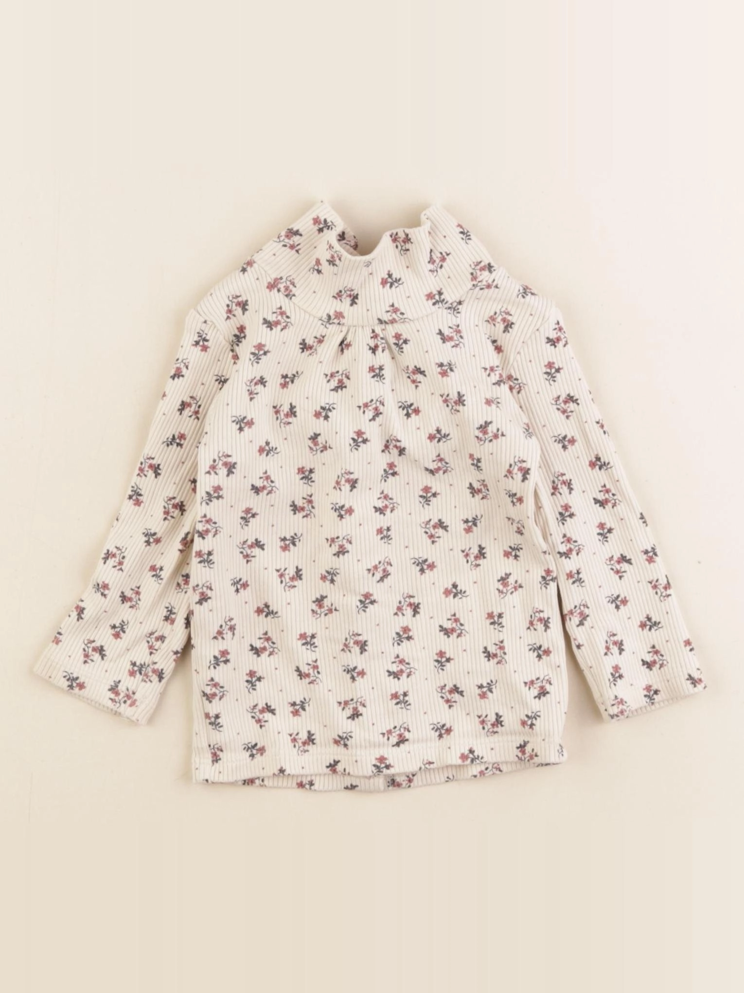 Vertbaudet - sous-pull beige - 6 mois