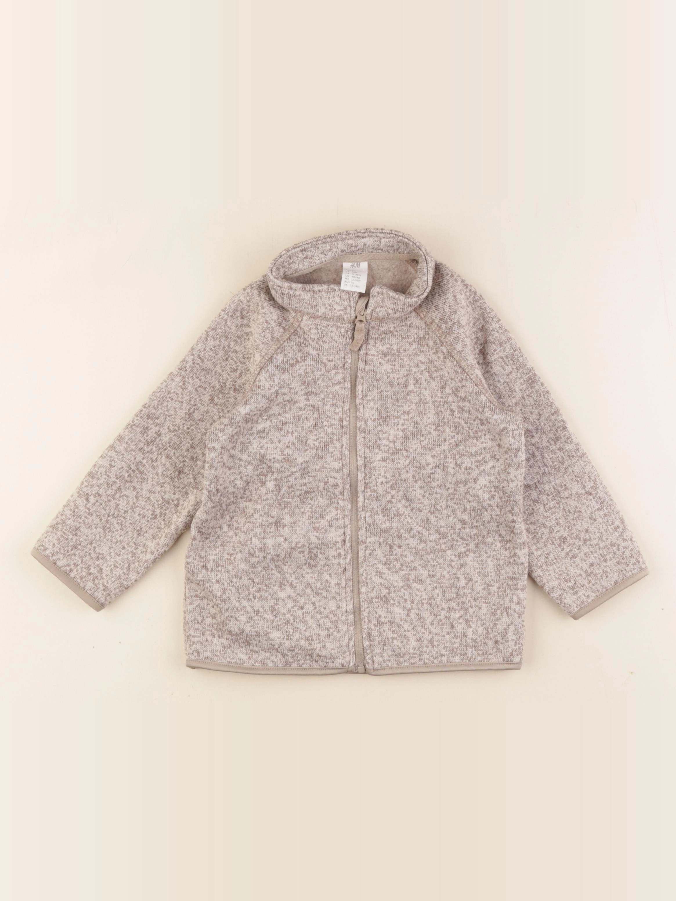 H&M - pull marron - 12/18 mois