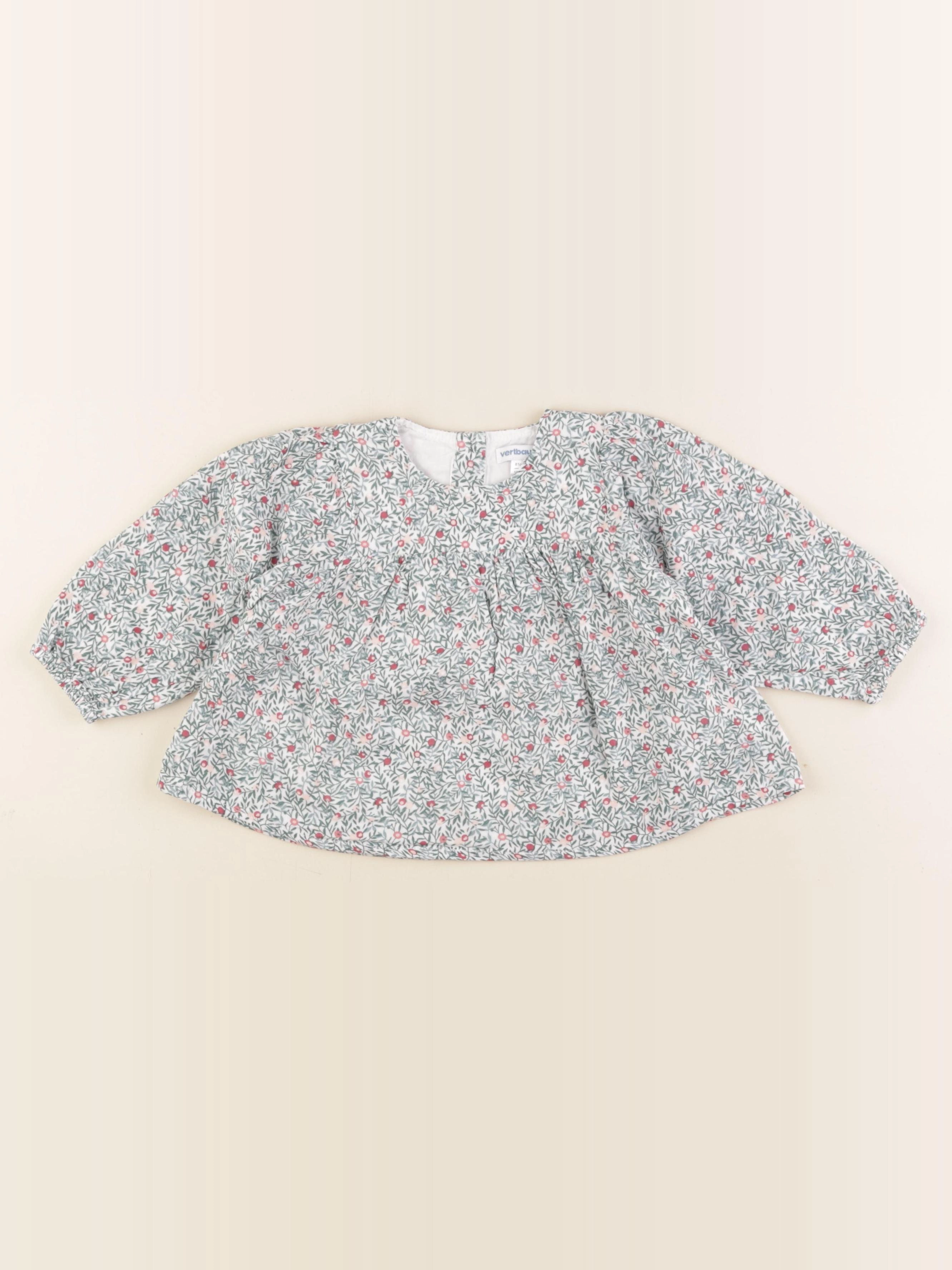 Vertbaudet - blouse multicolore - 18 mois