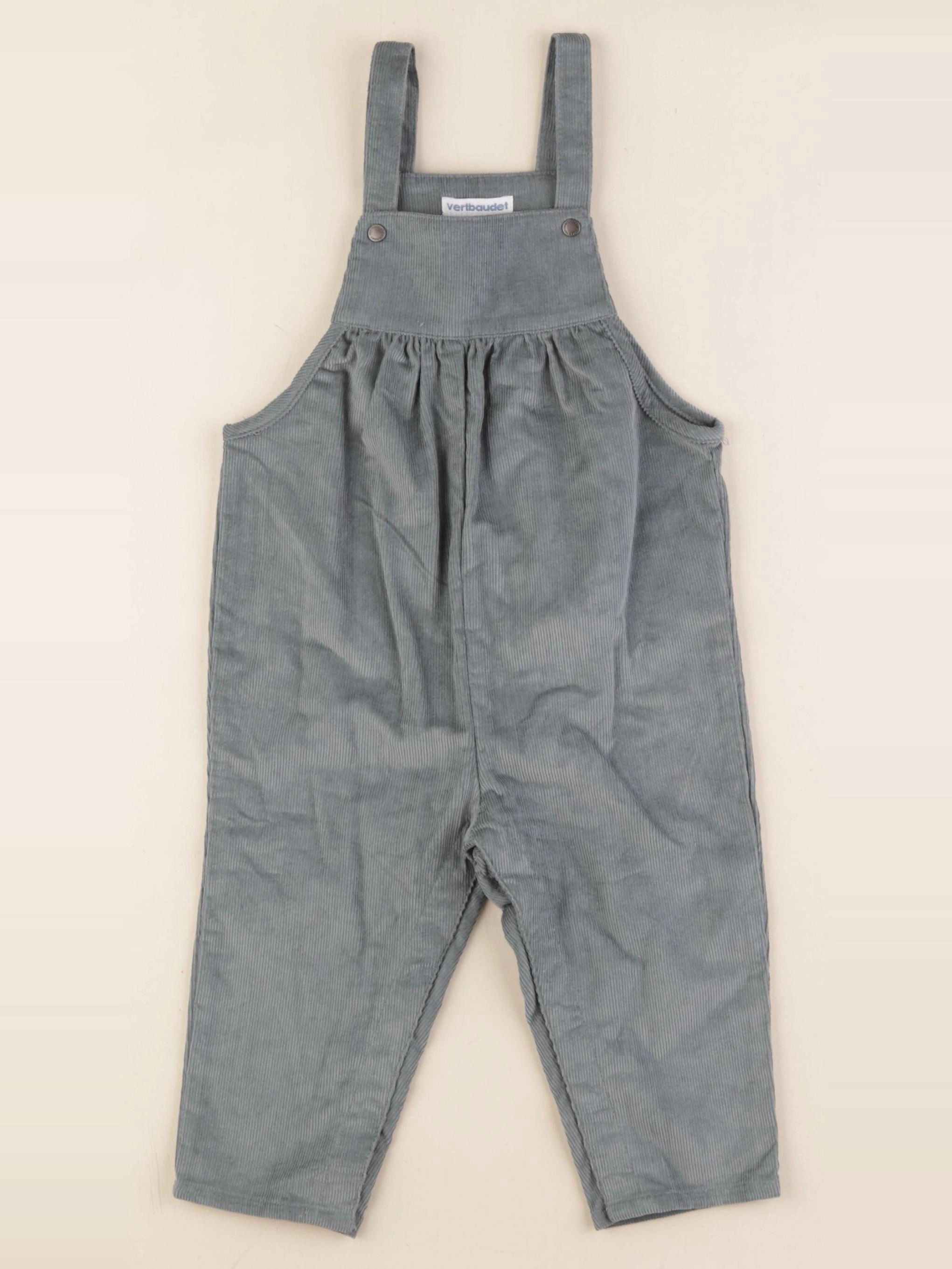 Vertbaudet - salopette vert - 18 mois