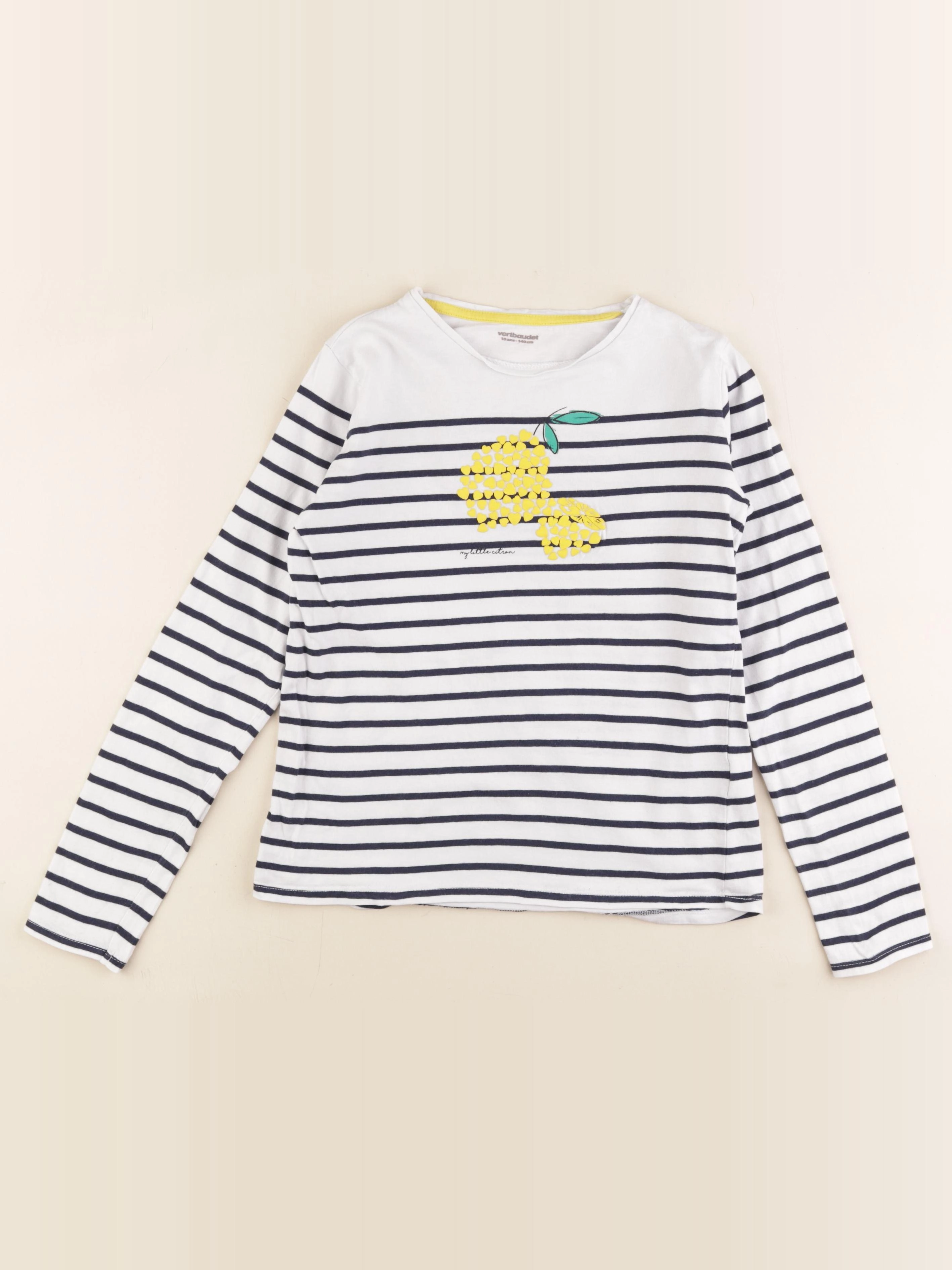 Vertbaudet - tee-shirt blanc - 10 ans