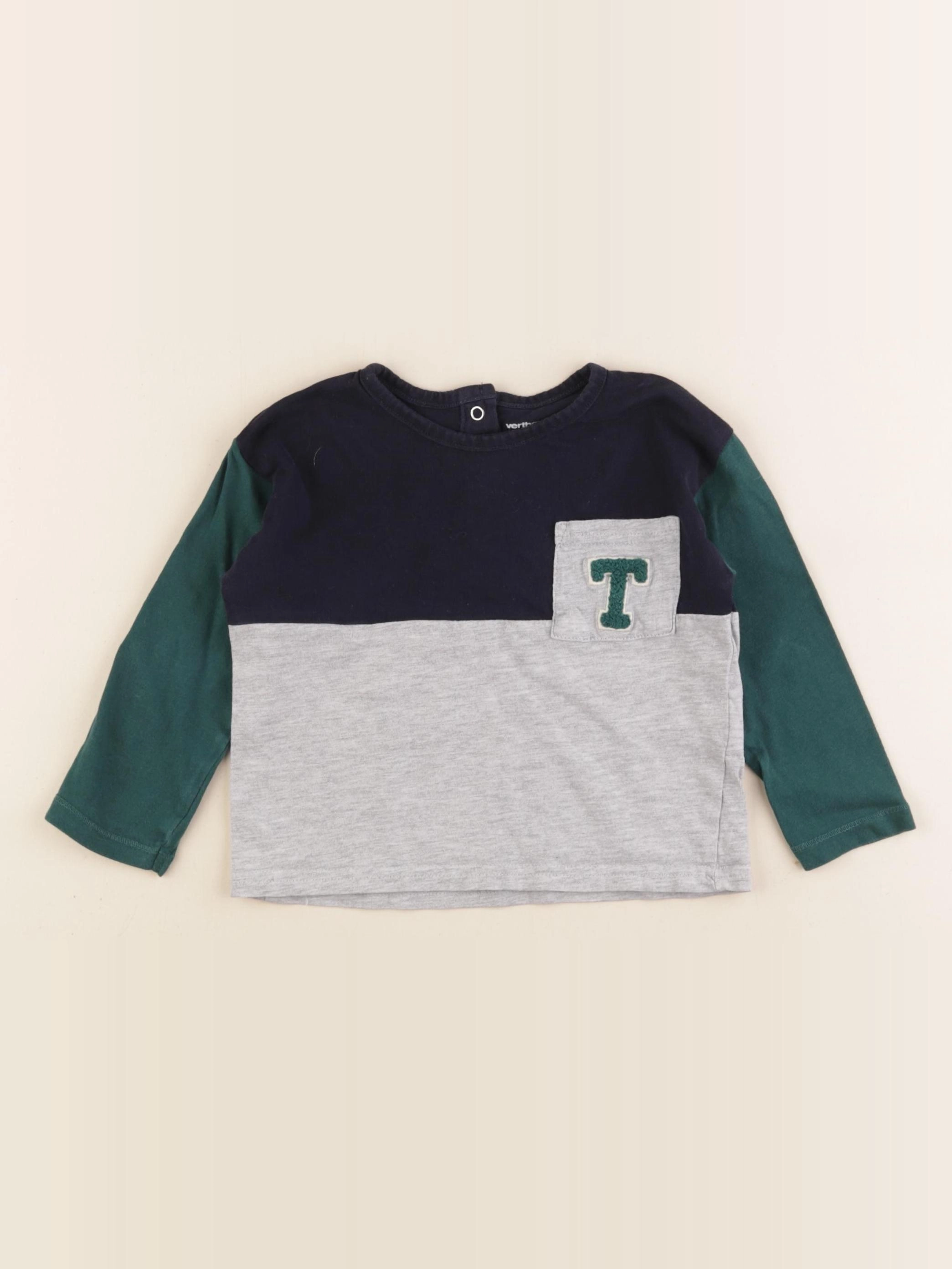 Vertbaudet - tee-shirt gris - 18 mois