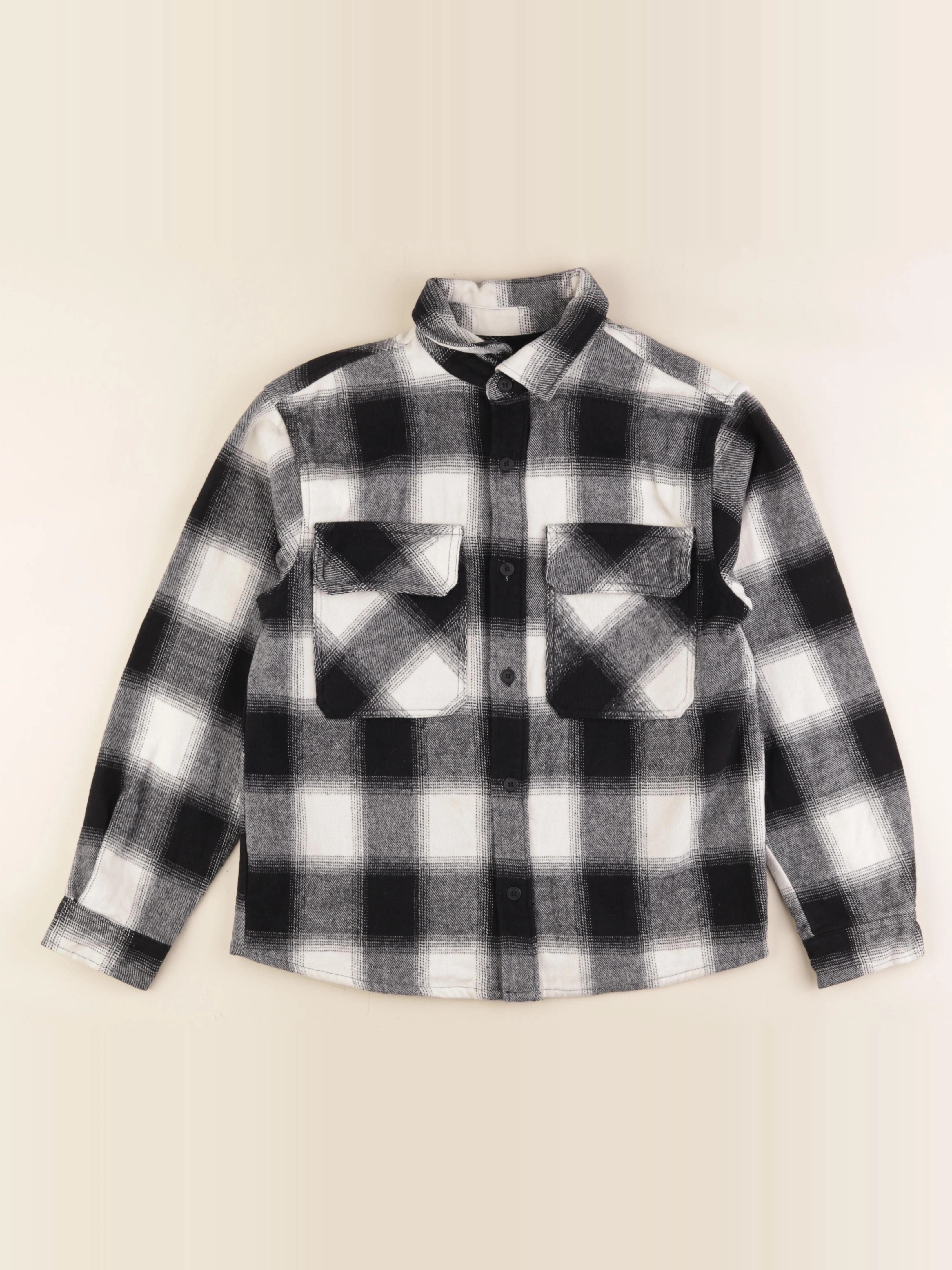 Zara - sur-chemise blanc, noir - 11/12 ans