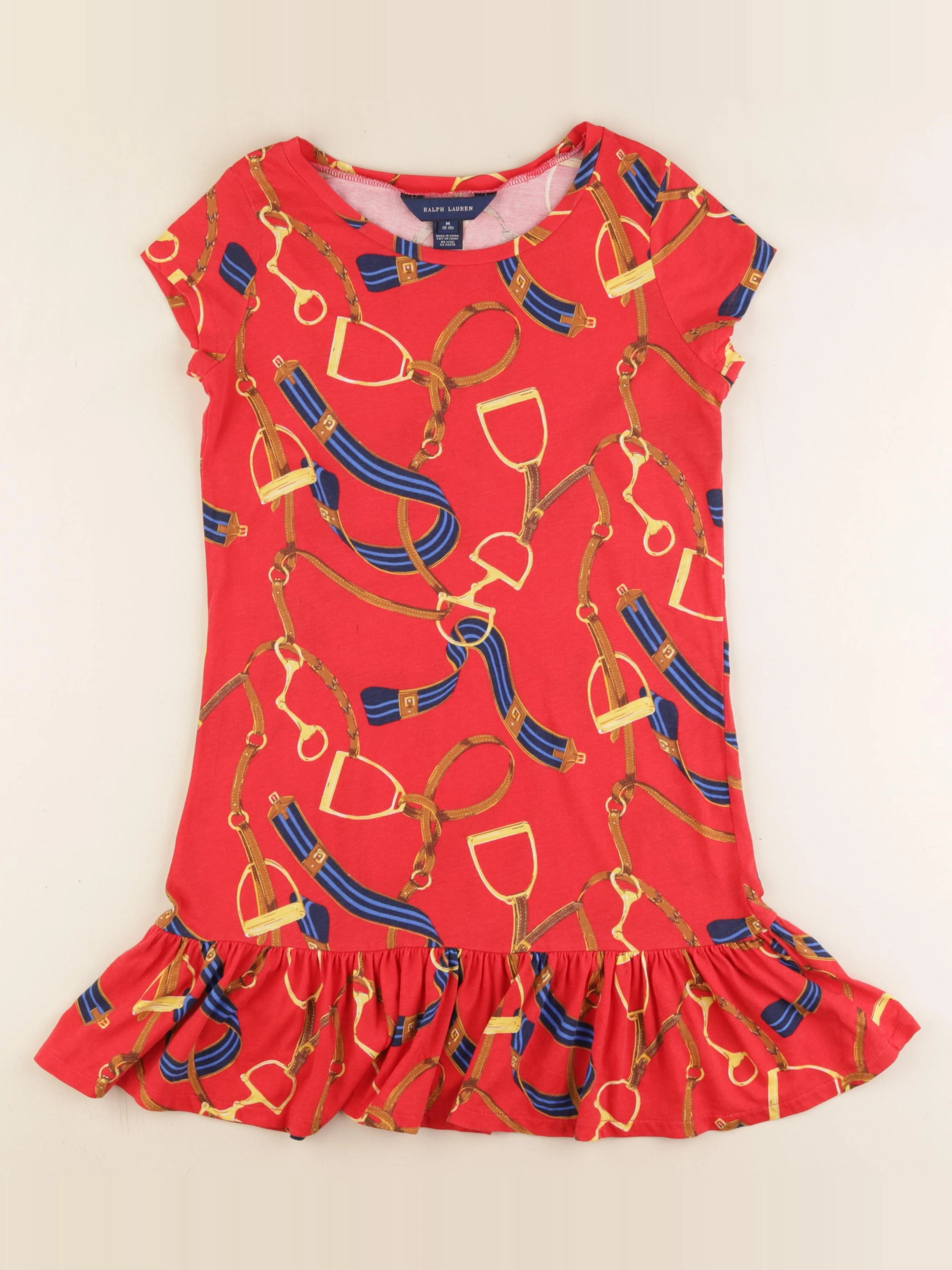 Ralph Lauren - robe rouge - 8/10 ans