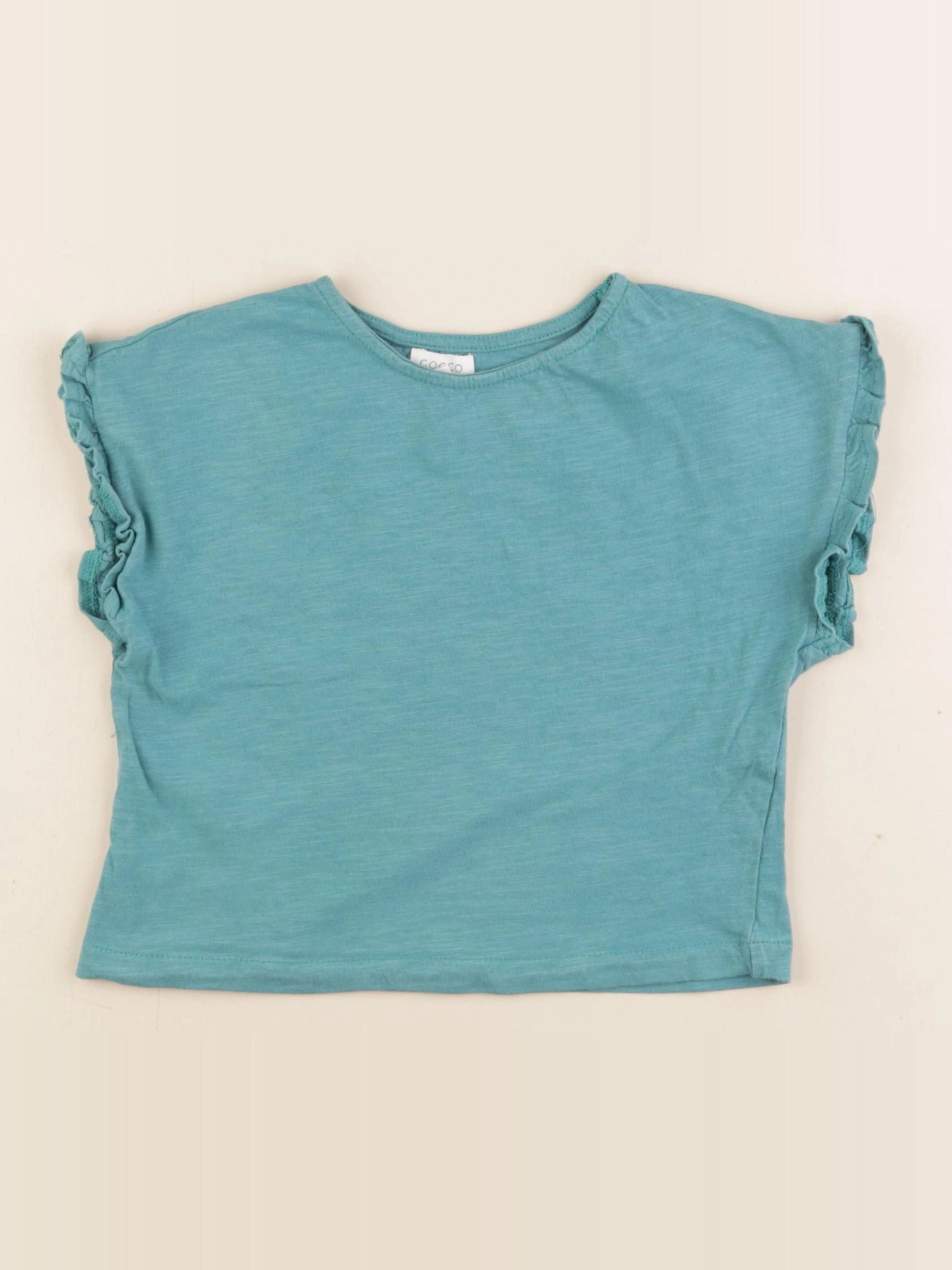 Gocco - tee-shirt bleu, vert - 3/4 ans