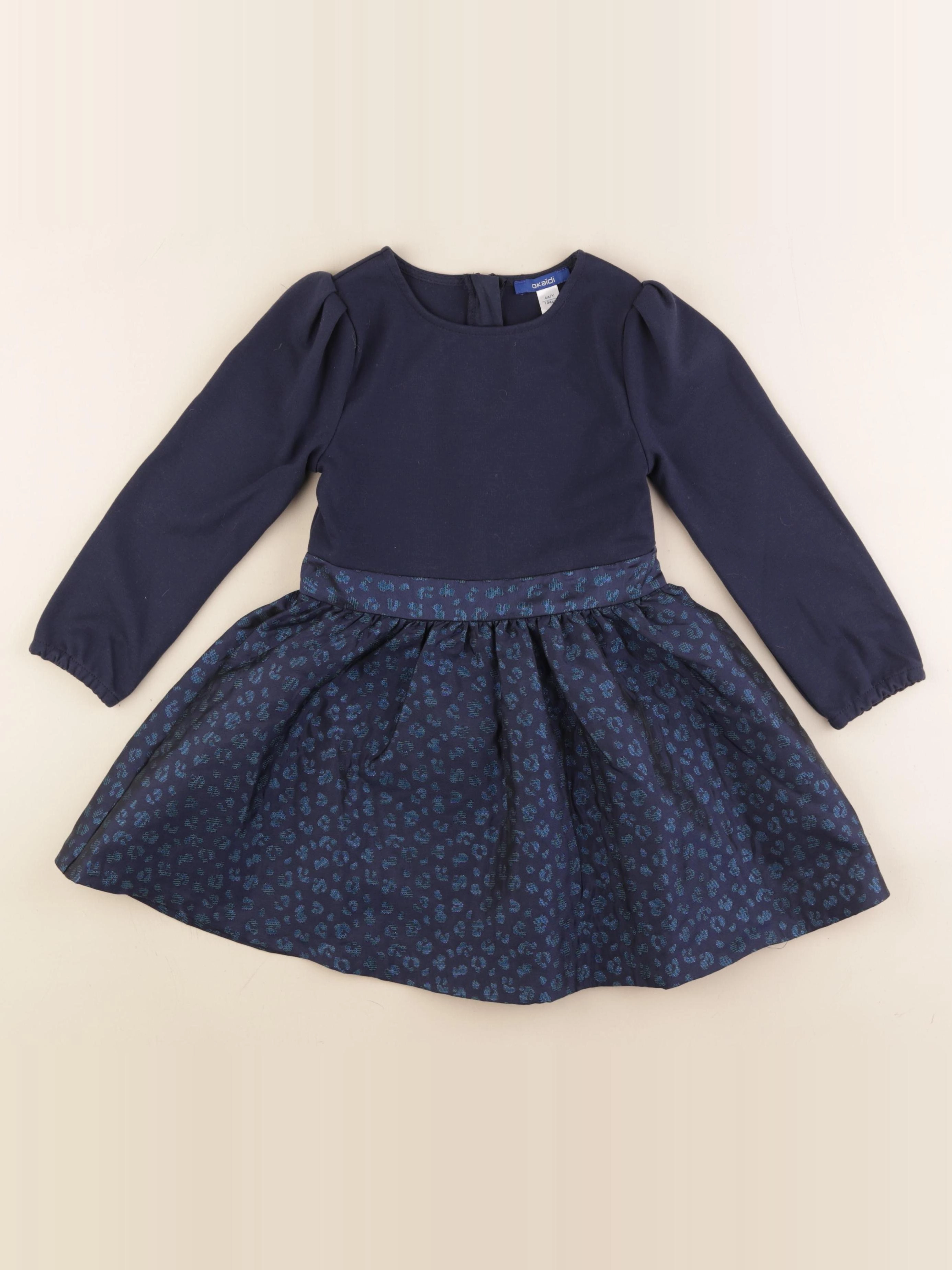 Okaidi - robe bleu - 4 ans