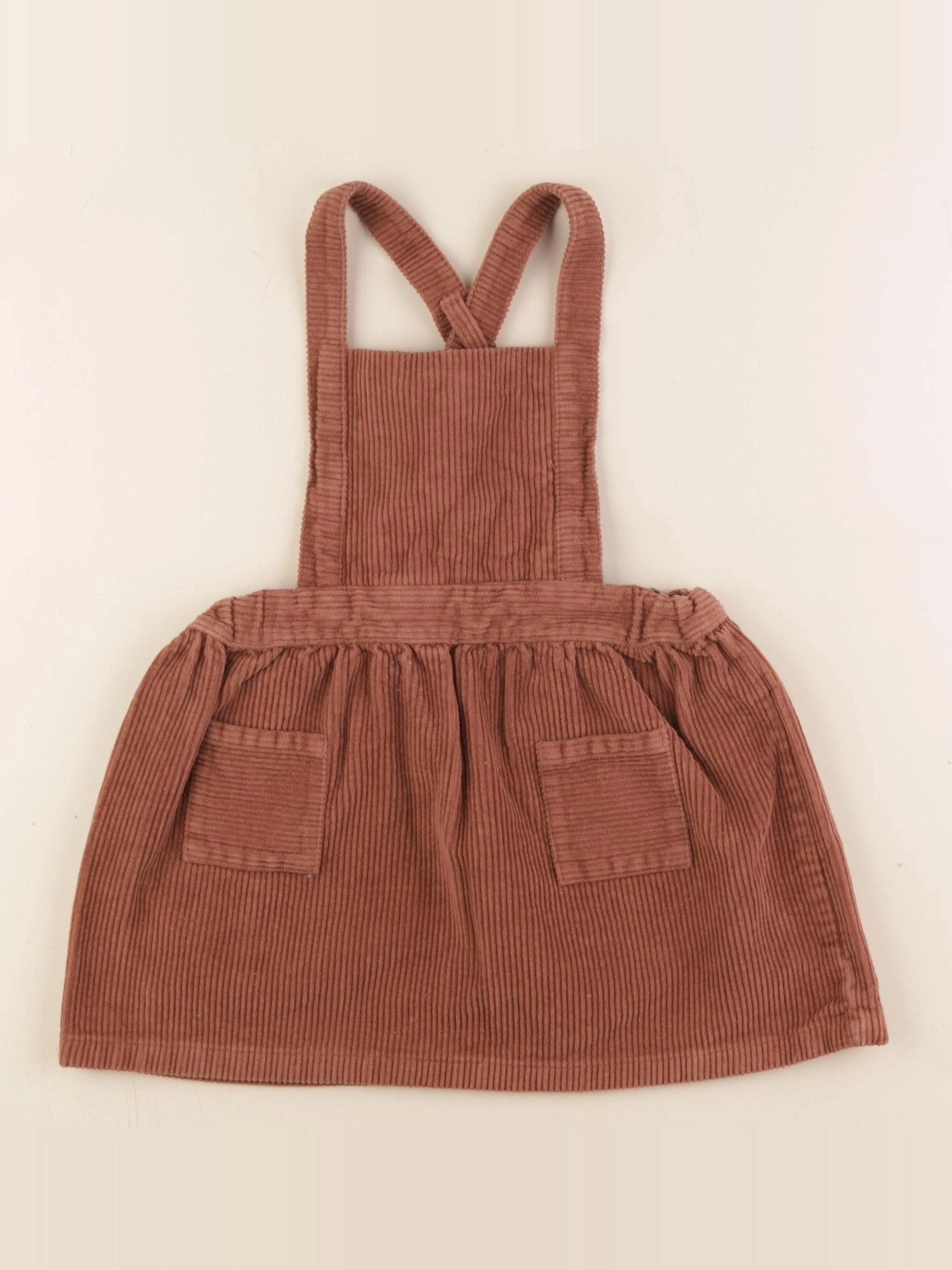 Petit Bateau - robe marron - 36 mois