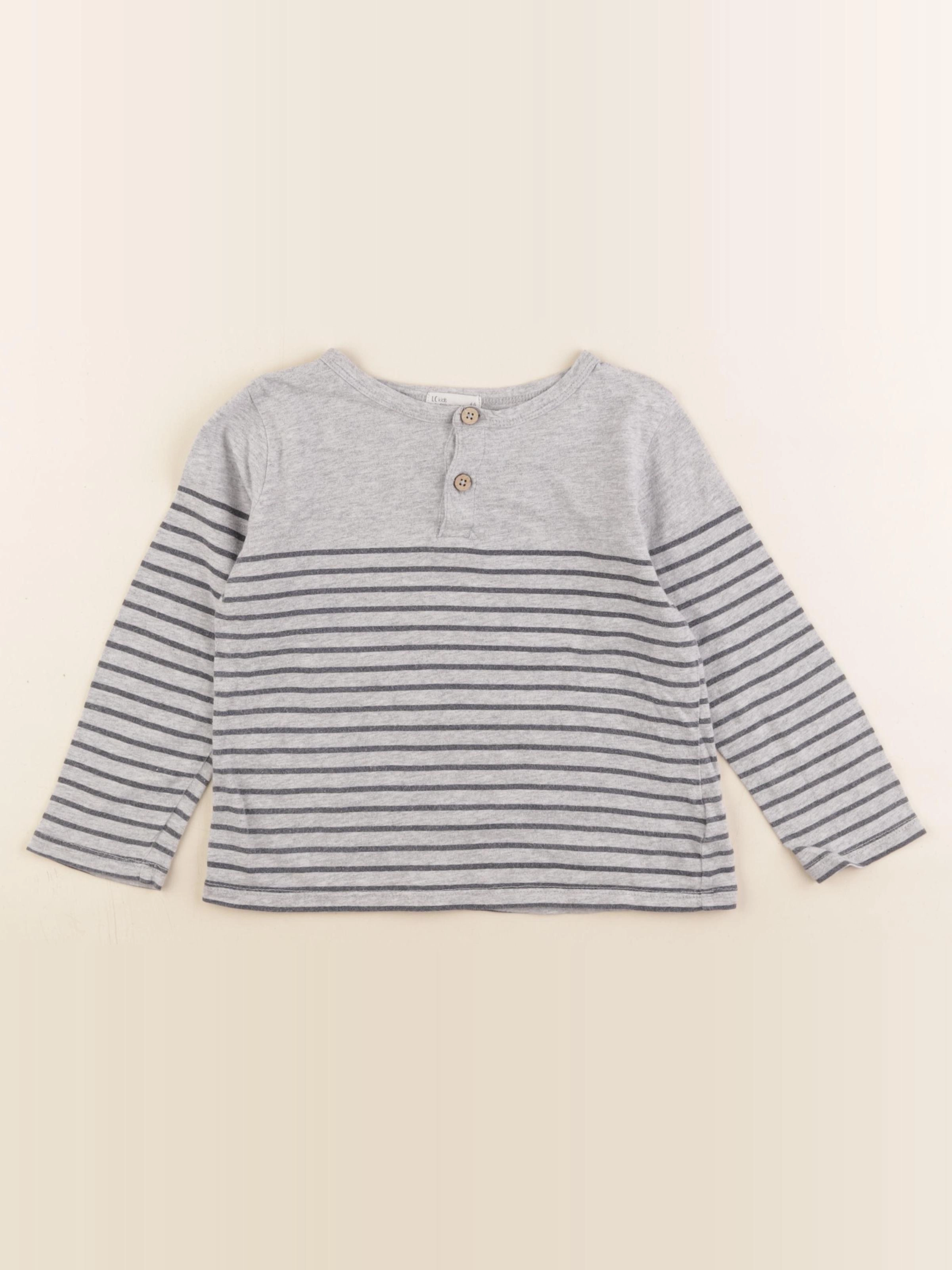 Little Cigogne - tee-shirt gris - 4 ans