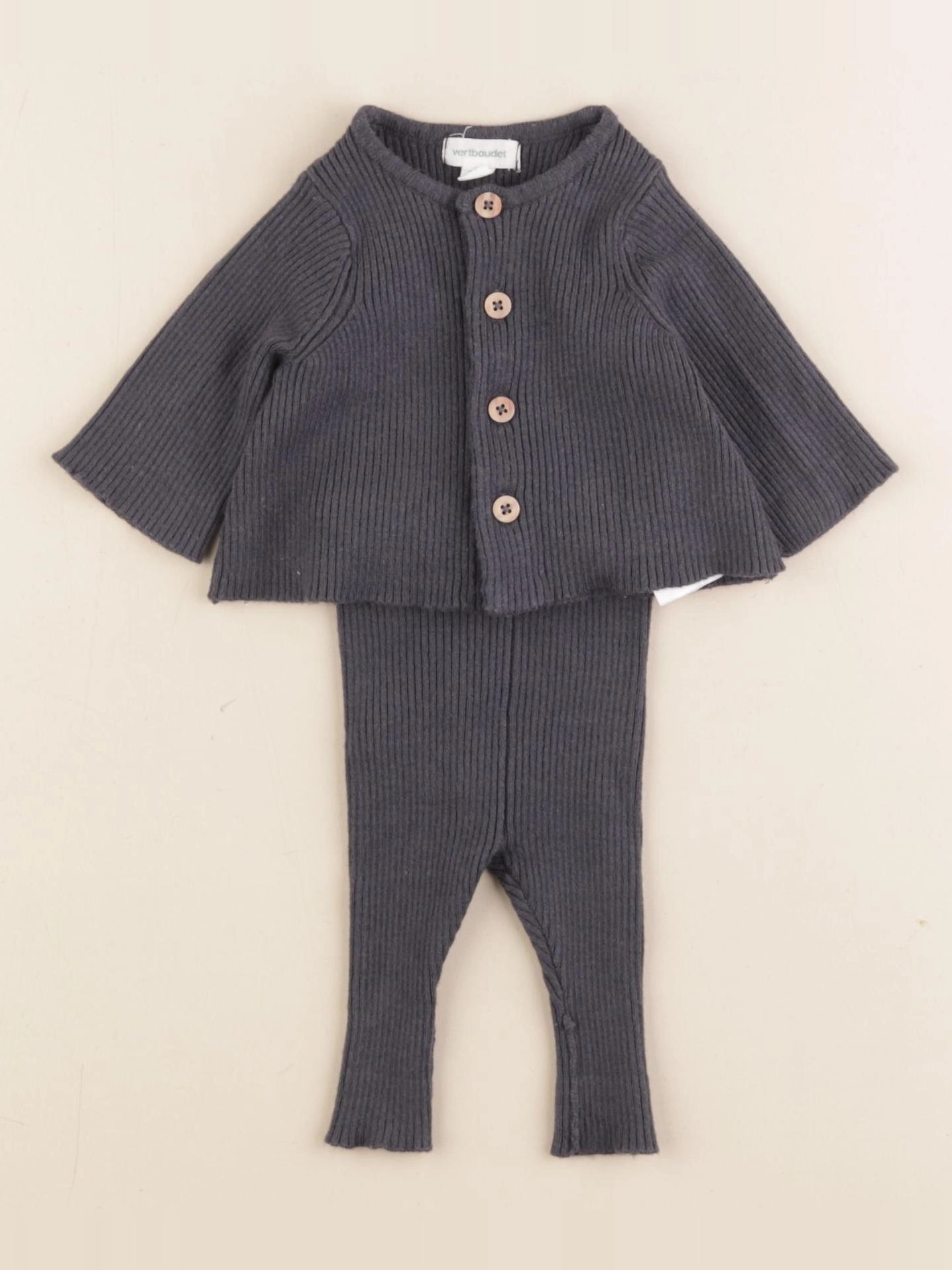 Vertbaudet - ensemble gris - Prématuré