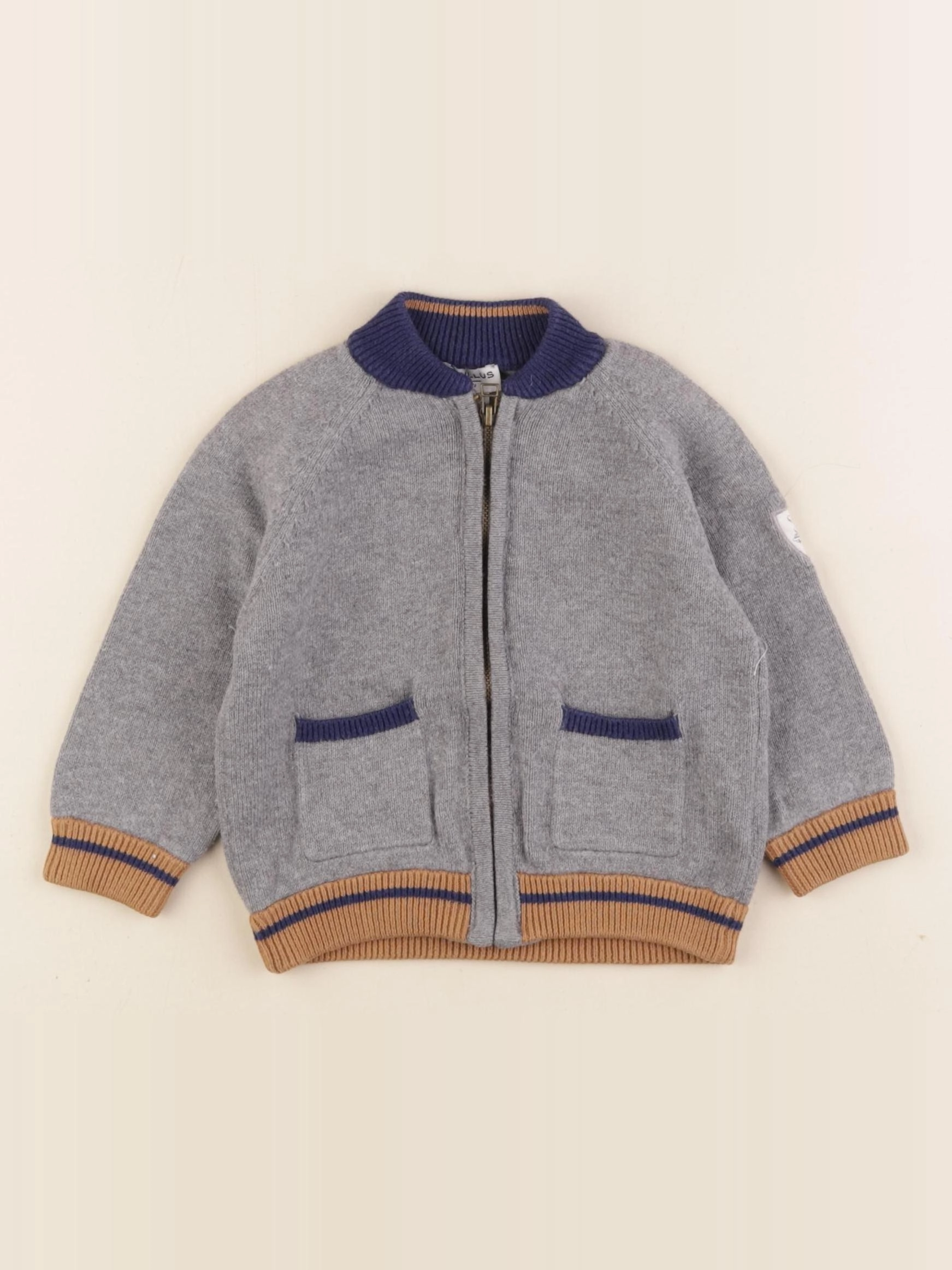 Cyrillus - gilet gris - 12 mois