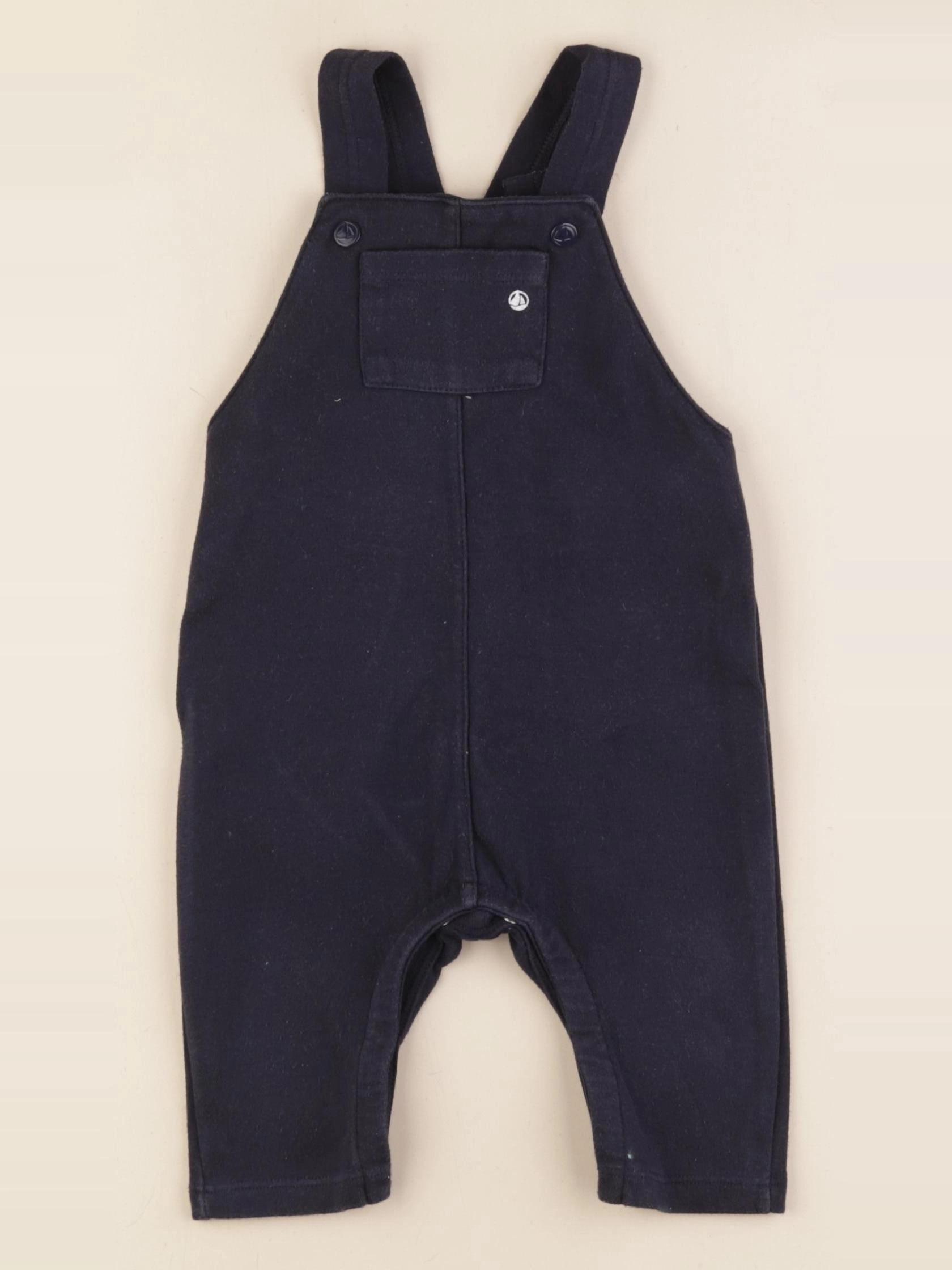 Petit Bateau - salopette bleu - 12 mois