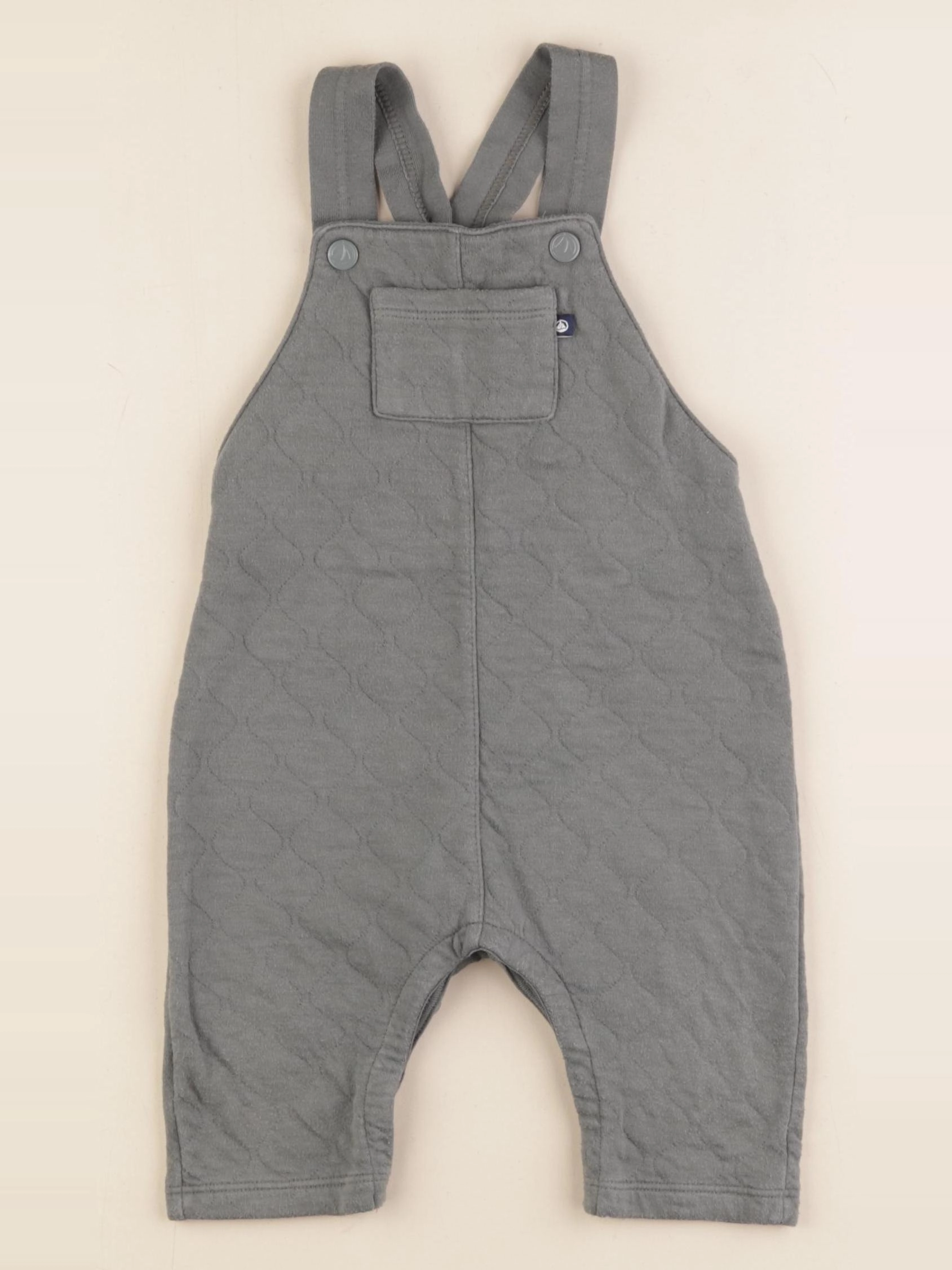 Petit Bateau - salopette vert - 12 mois