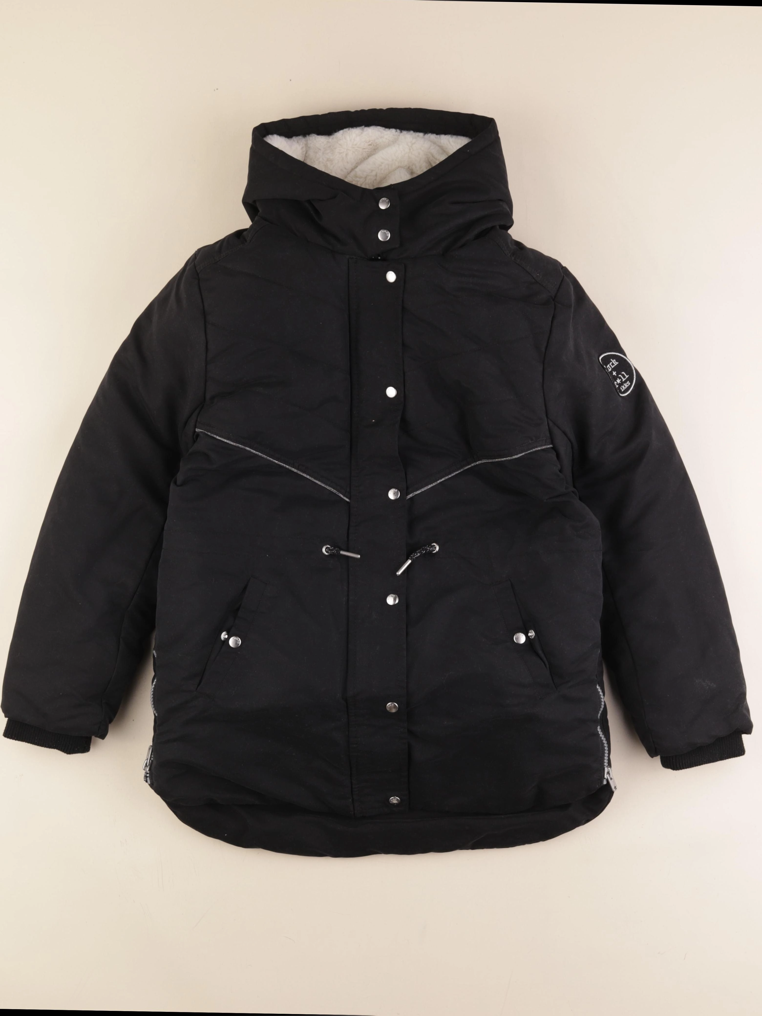 IKKS - manteau doublure amovible noir - 12 ans