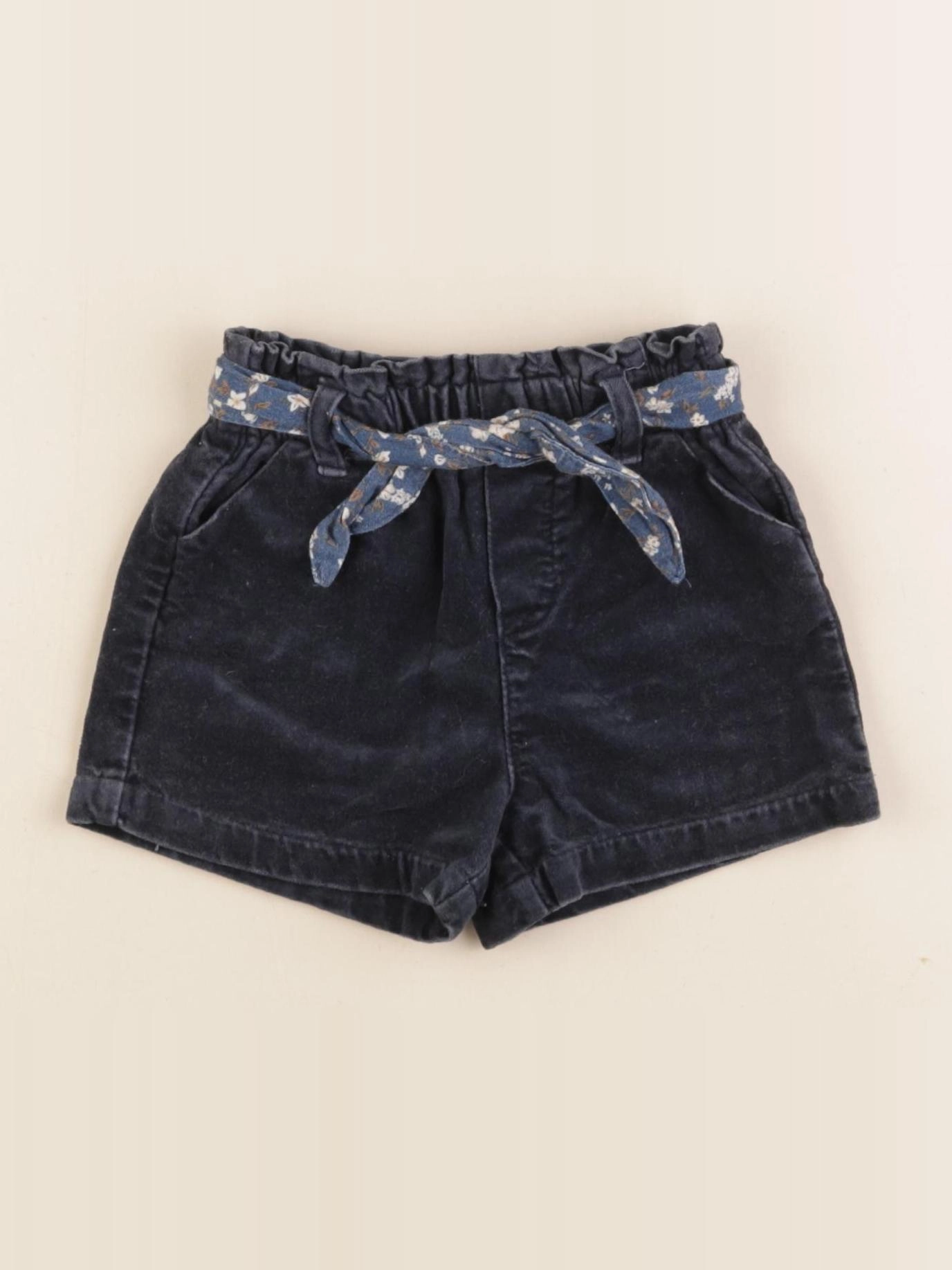 Vertbaudet - short bleu - 12 mois