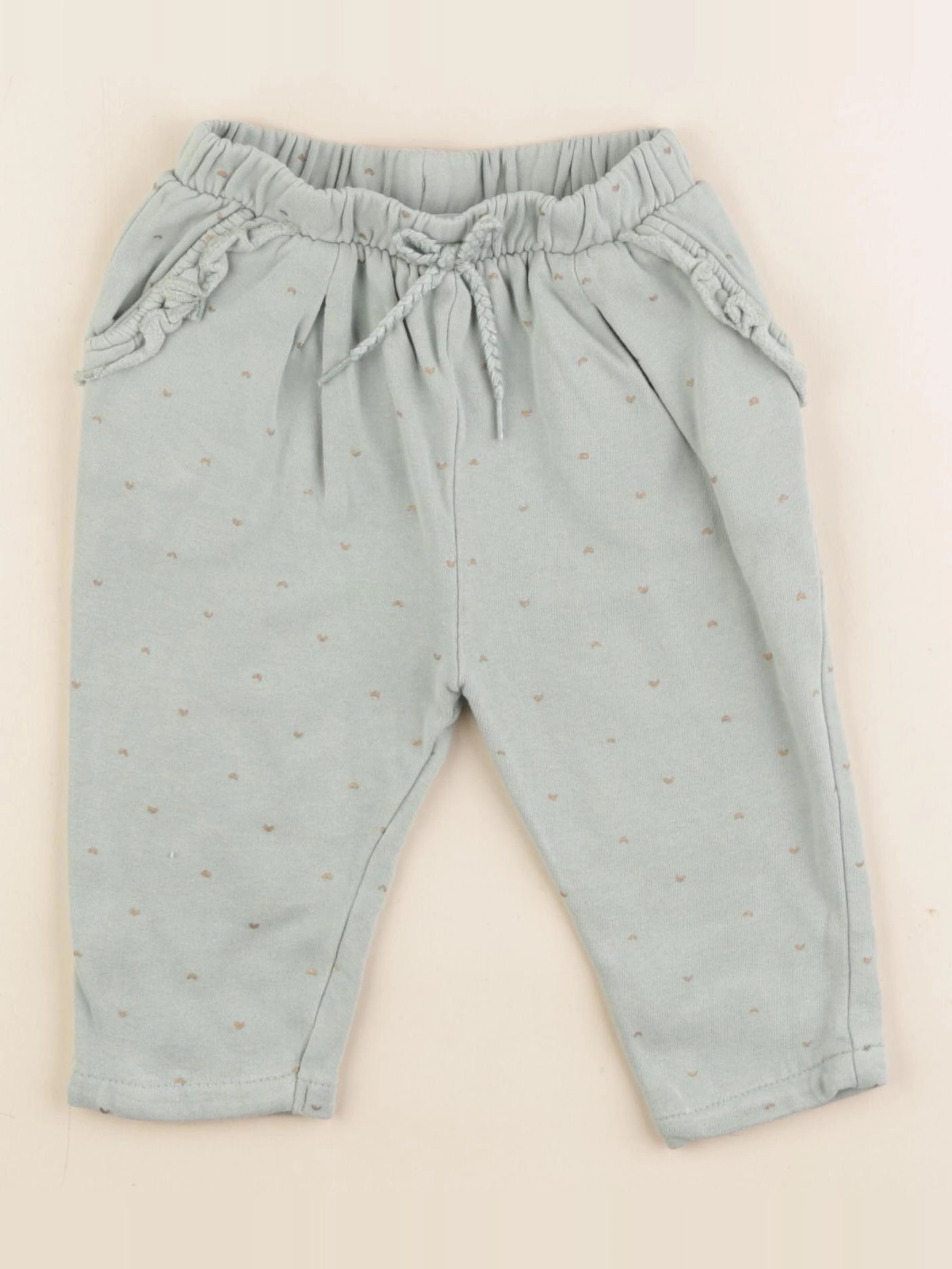 Vertbaudet - pantalon vert - 12 mois