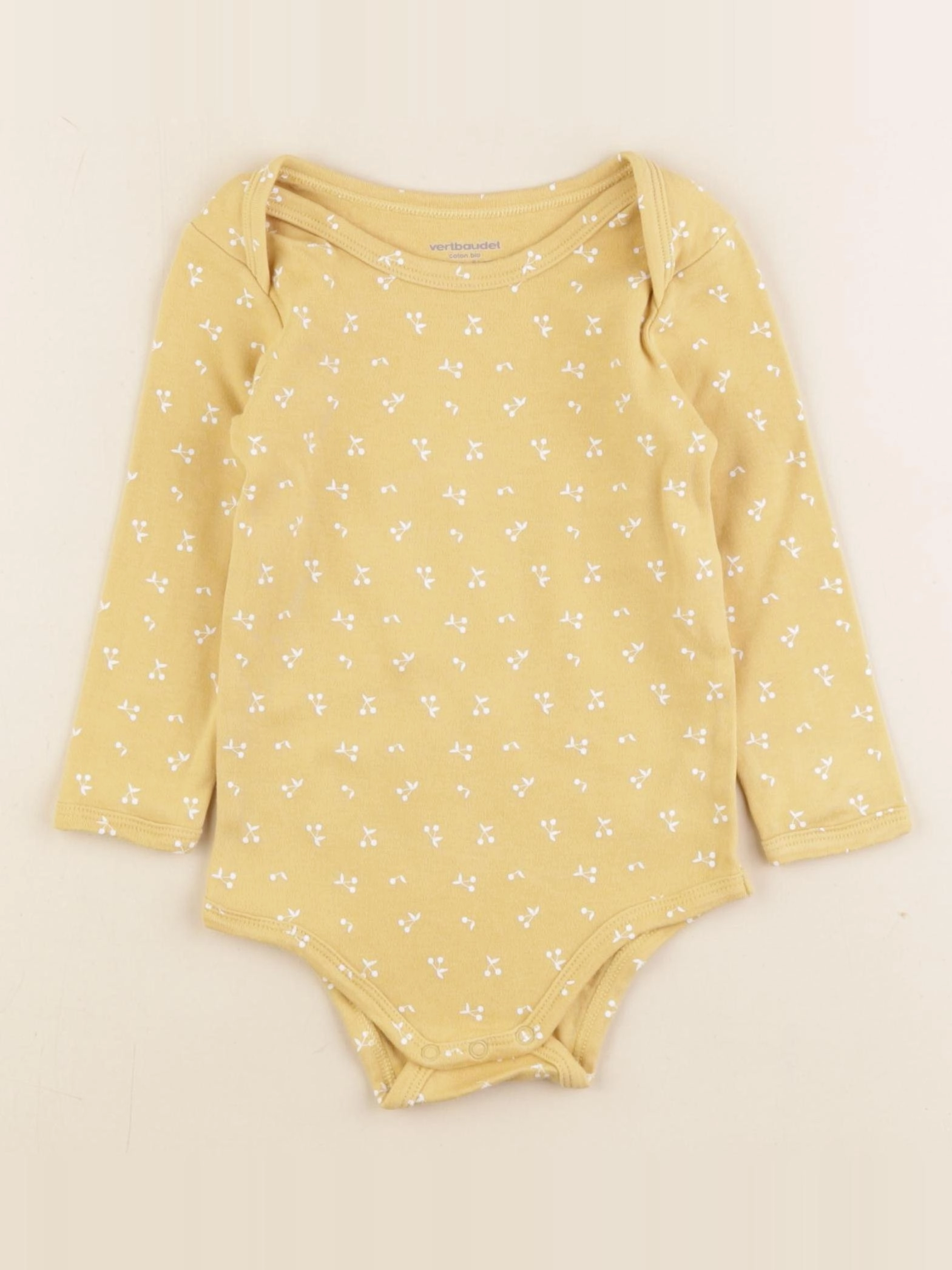 Vertbaudet - body jaune - 18 mois