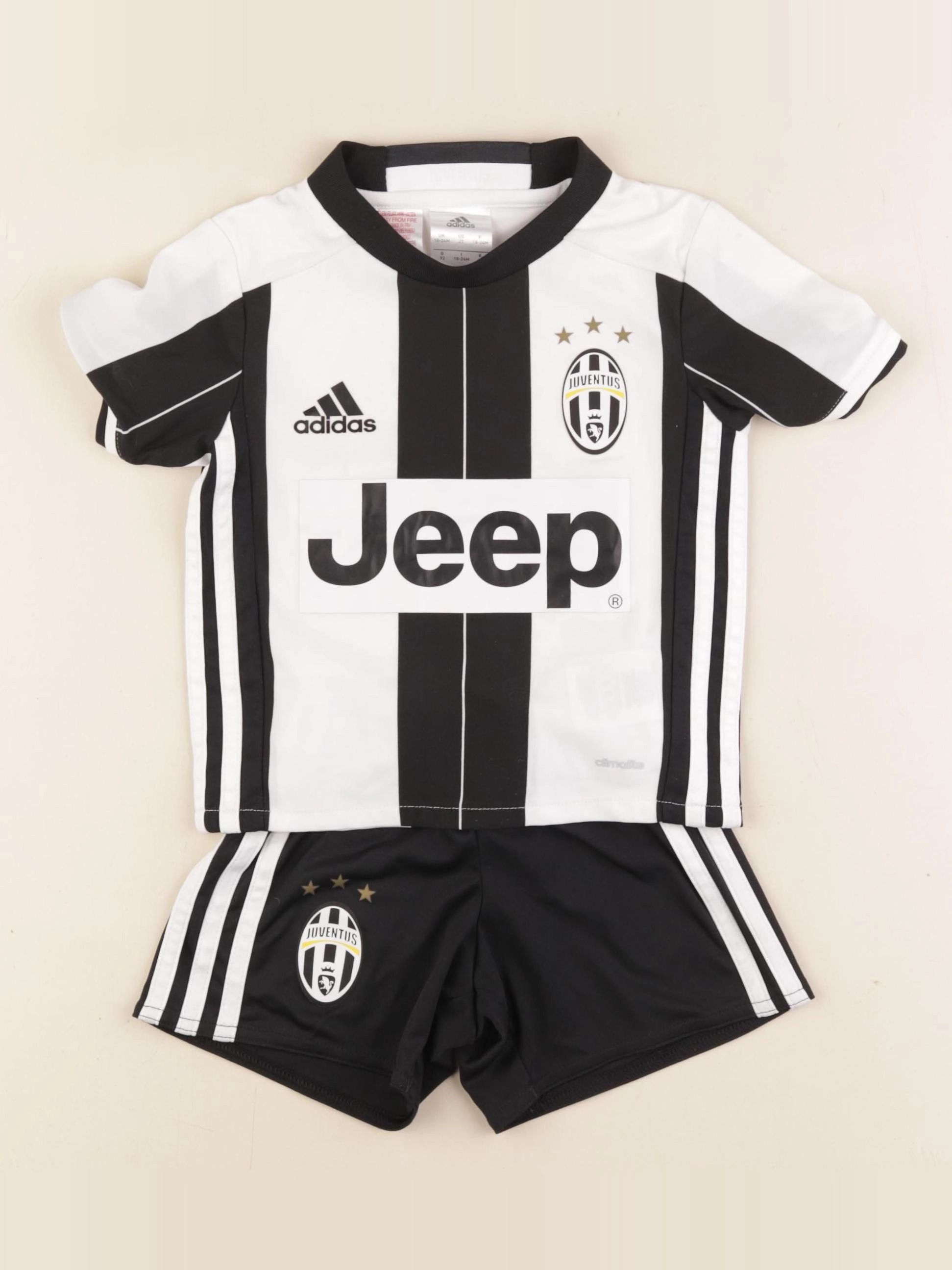 Adidas - ensemble blanc, noir - 18/24 mois